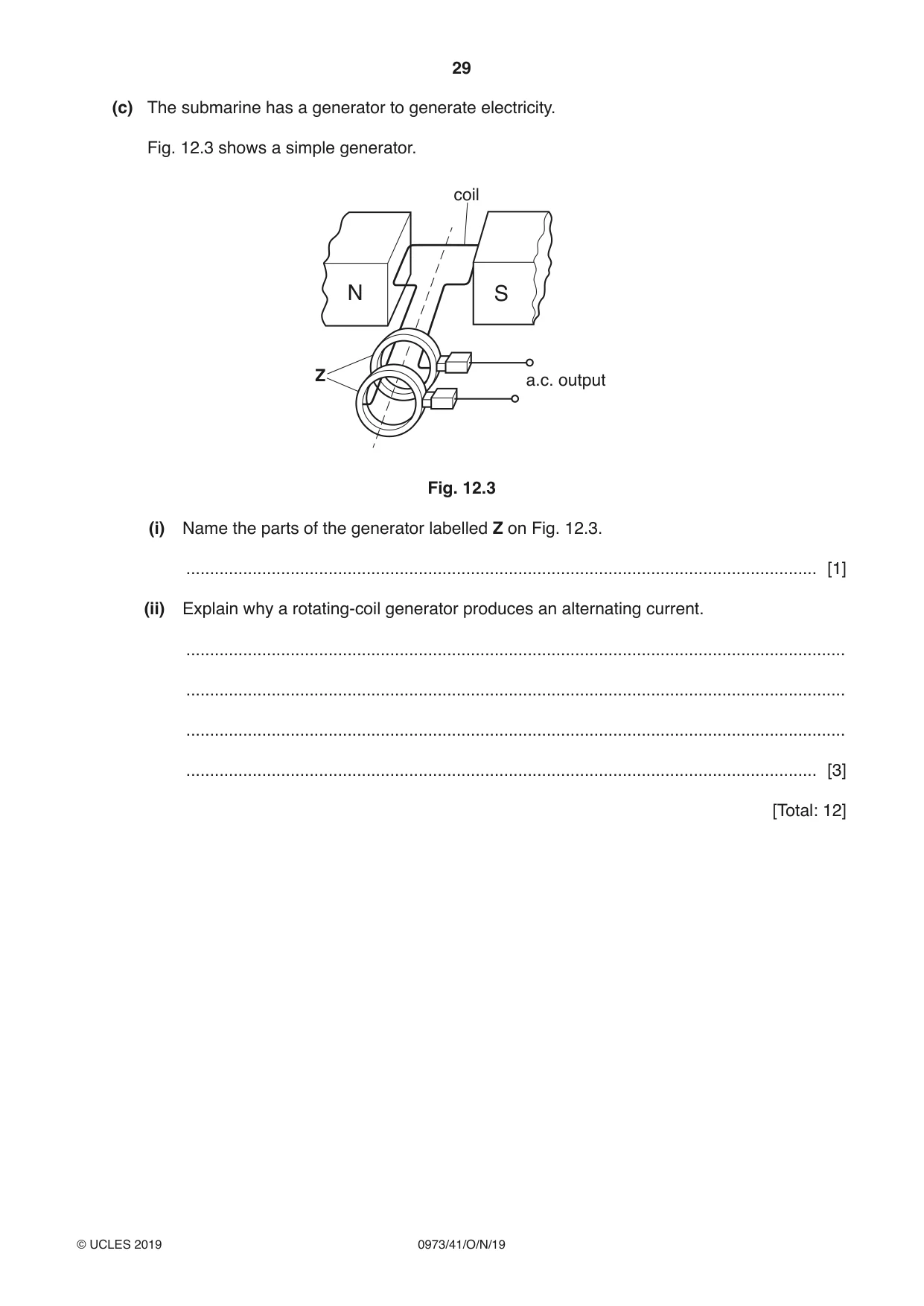Cambridge IGCSE Sciences - Co-ordinated (9-1) 0973 2019 Oct/Nov Paper 4 · Variant 1 question paper, page 29 of 32