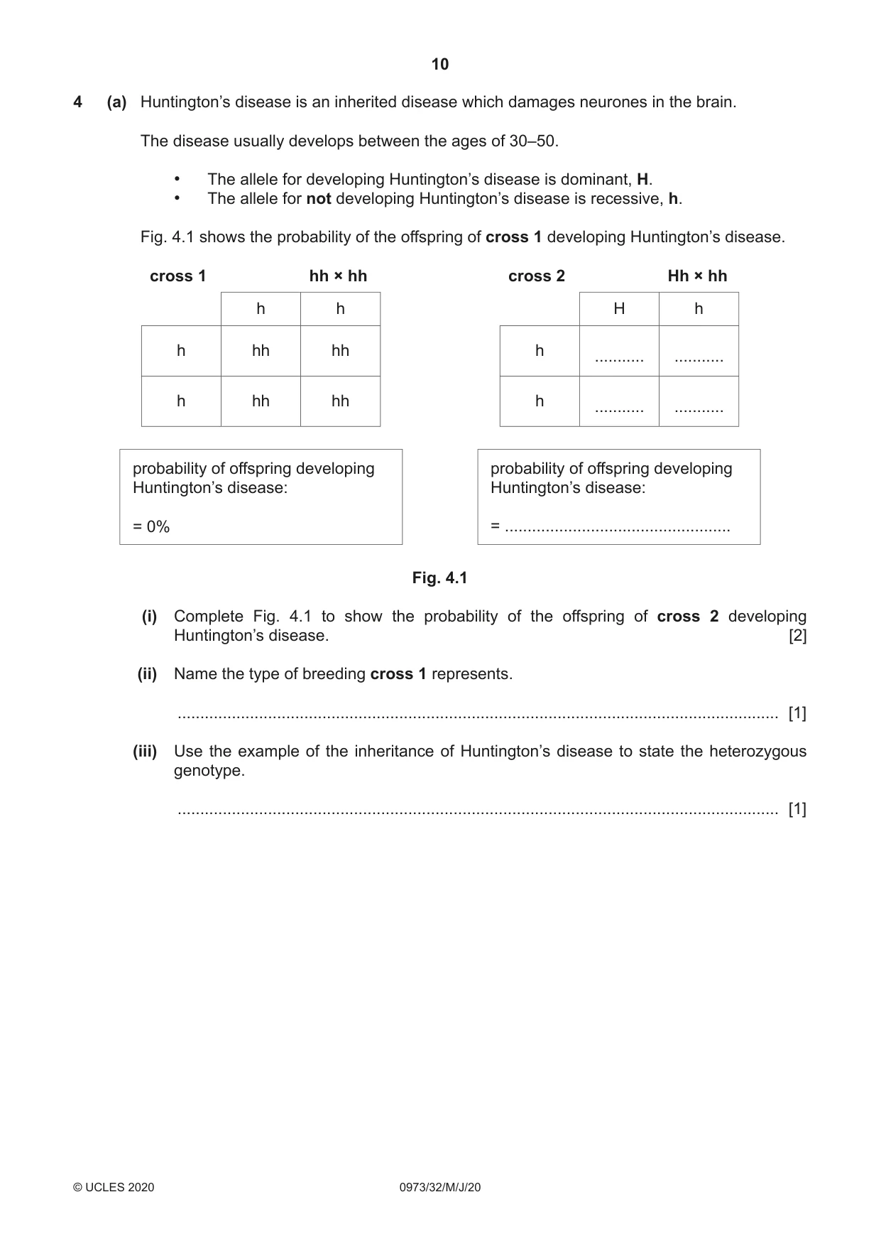 Cambridge IGCSE Sciences - Co-ordinated (9-1) 0973 2020 May/June Paper 3 · Variant 2 question paper, page 10 of 32