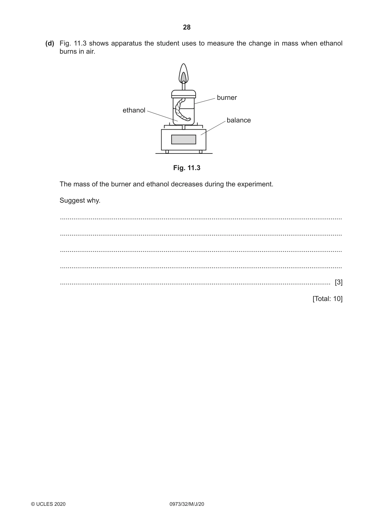Cambridge IGCSE Sciences - Co-ordinated (9-1) 0973 2020 May/June Paper 3 · Variant 2 question paper, page 28 of 32