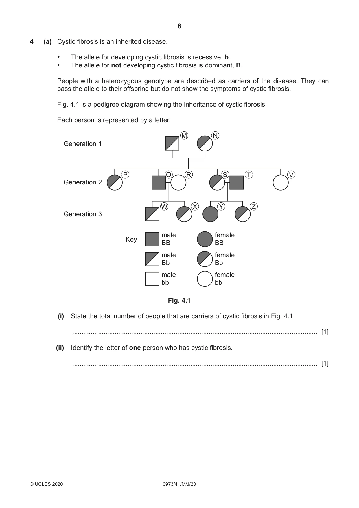 Cambridge IGCSE Sciences - Co-ordinated (9-1) 0973 2020 May/June Paper 4 · Variant 1 question paper, page 8 of 32