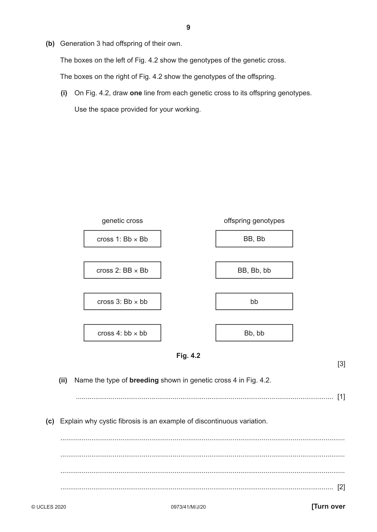 Cambridge IGCSE Sciences - Co-ordinated (9-1) 0973 2020 May/June Paper 4 · Variant 1 question paper, page 9 of 32