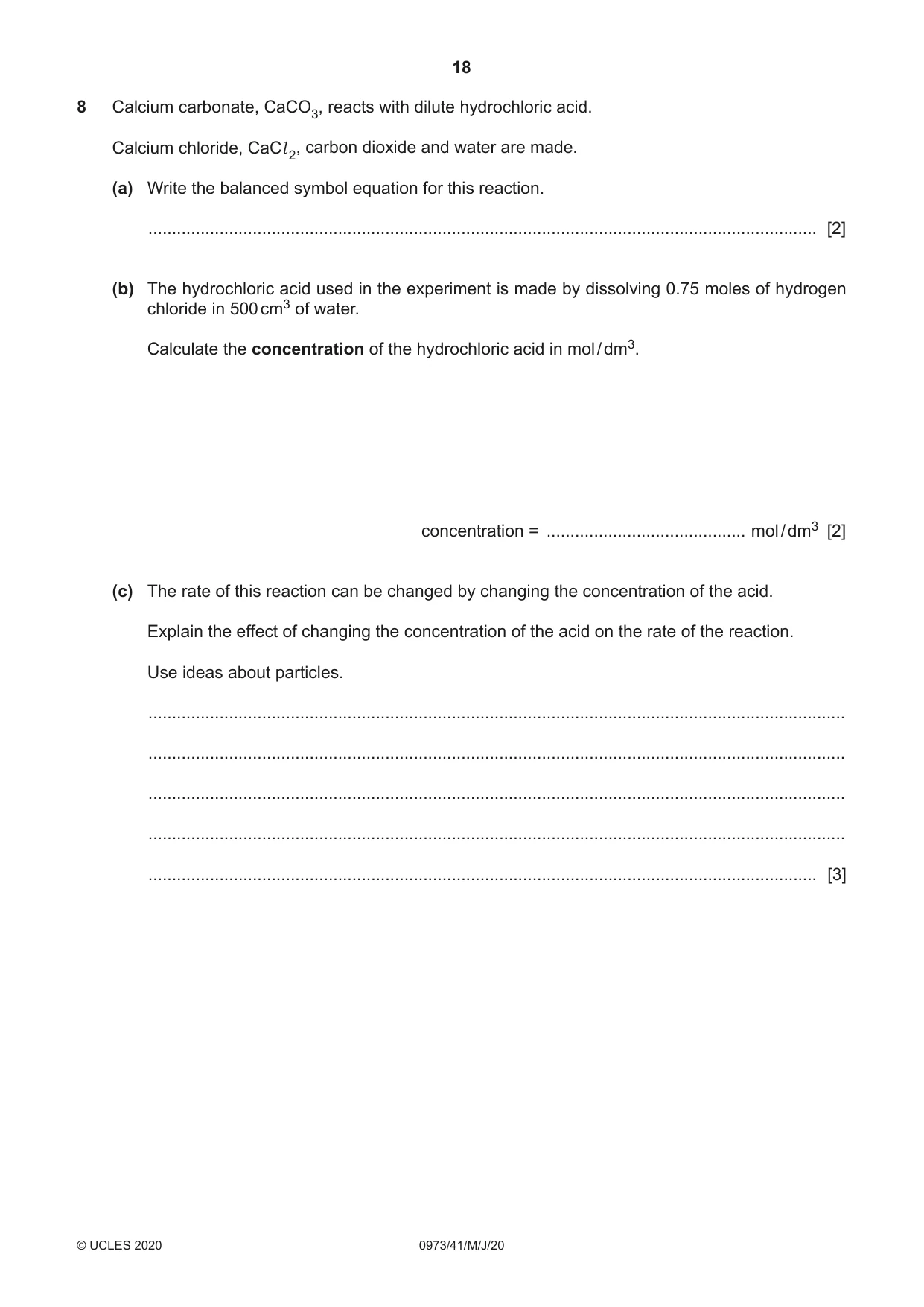 Cambridge IGCSE Sciences - Co-ordinated (9-1) 0973 2020 May/June Paper 4 · Variant 1 question paper, page 18 of 32