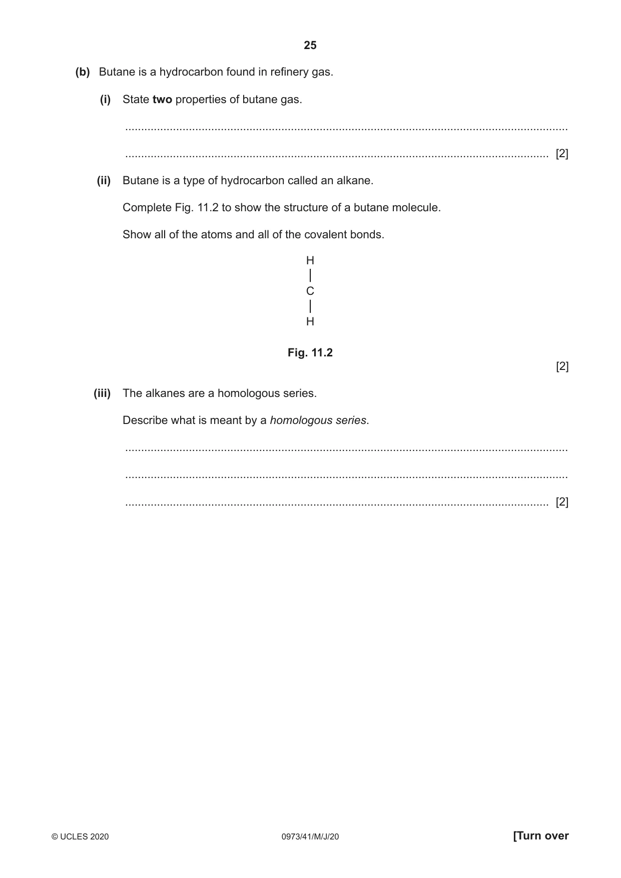 Cambridge IGCSE Sciences - Co-ordinated (9-1) 0973 2020 May/June Paper 4 · Variant 1 question paper, page 25 of 32