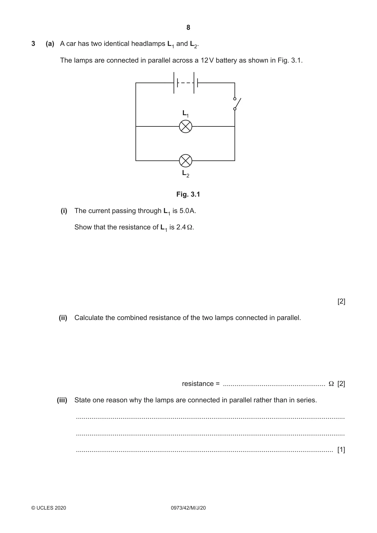 Cambridge IGCSE Sciences - Co-ordinated (9-1) 0973 2020 May/June Paper 4 · Variant 2 question paper, page 8 of 32