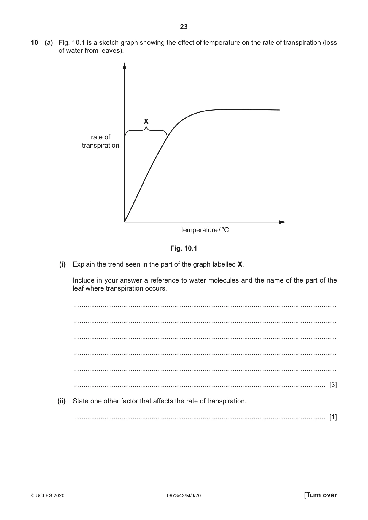 Cambridge IGCSE Sciences - Co-ordinated (9-1) 0973 2020 May/June Paper 4 · Variant 2 question paper, page 23 of 32