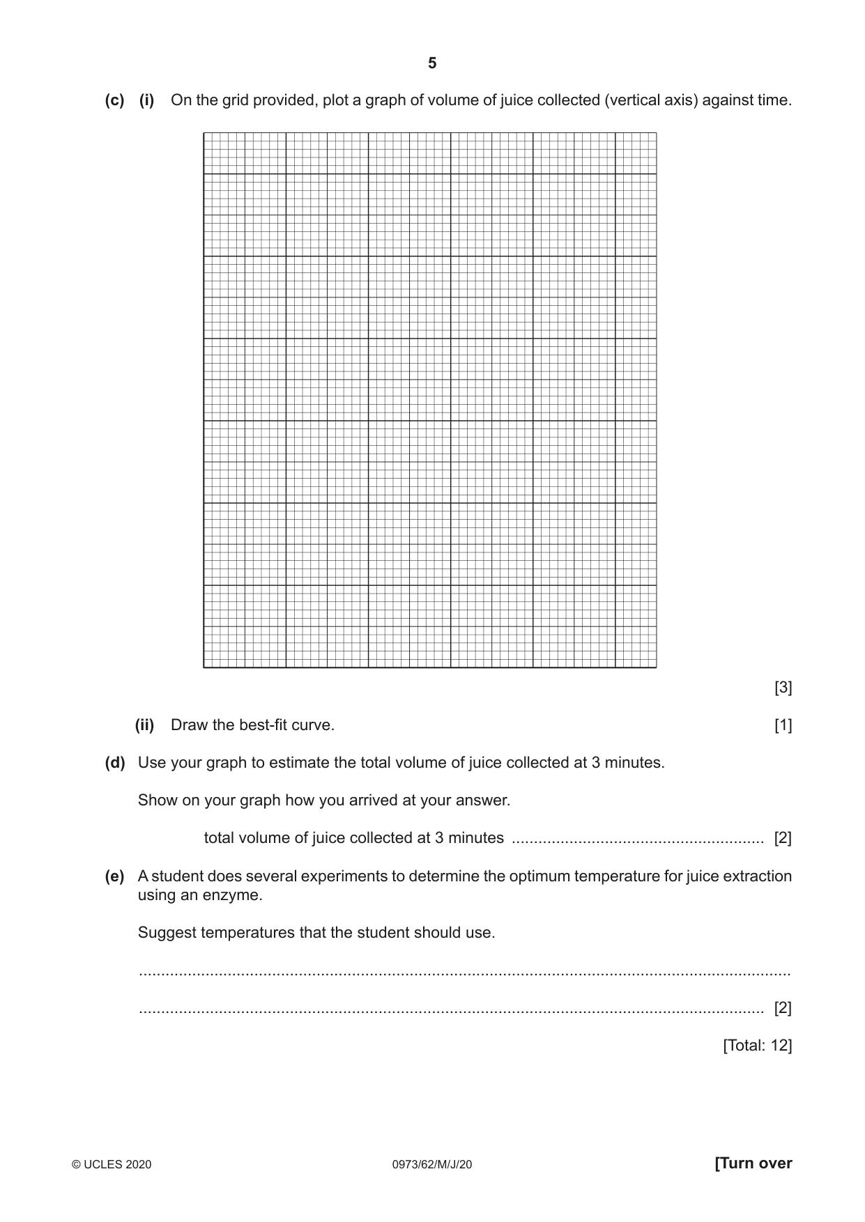 Cambridge IGCSE Sciences - Co-ordinated (9-1) 0973 2020 May/June Paper 6 · Variant 2 question paper, page 5 of 20