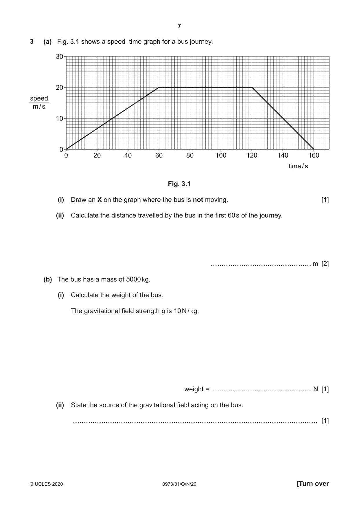Cambridge IGCSE Sciences - Co-ordinated (9-1) 0973 2020 Oct/Nov Paper 3 · Variant 1 question paper, page 7 of 32
