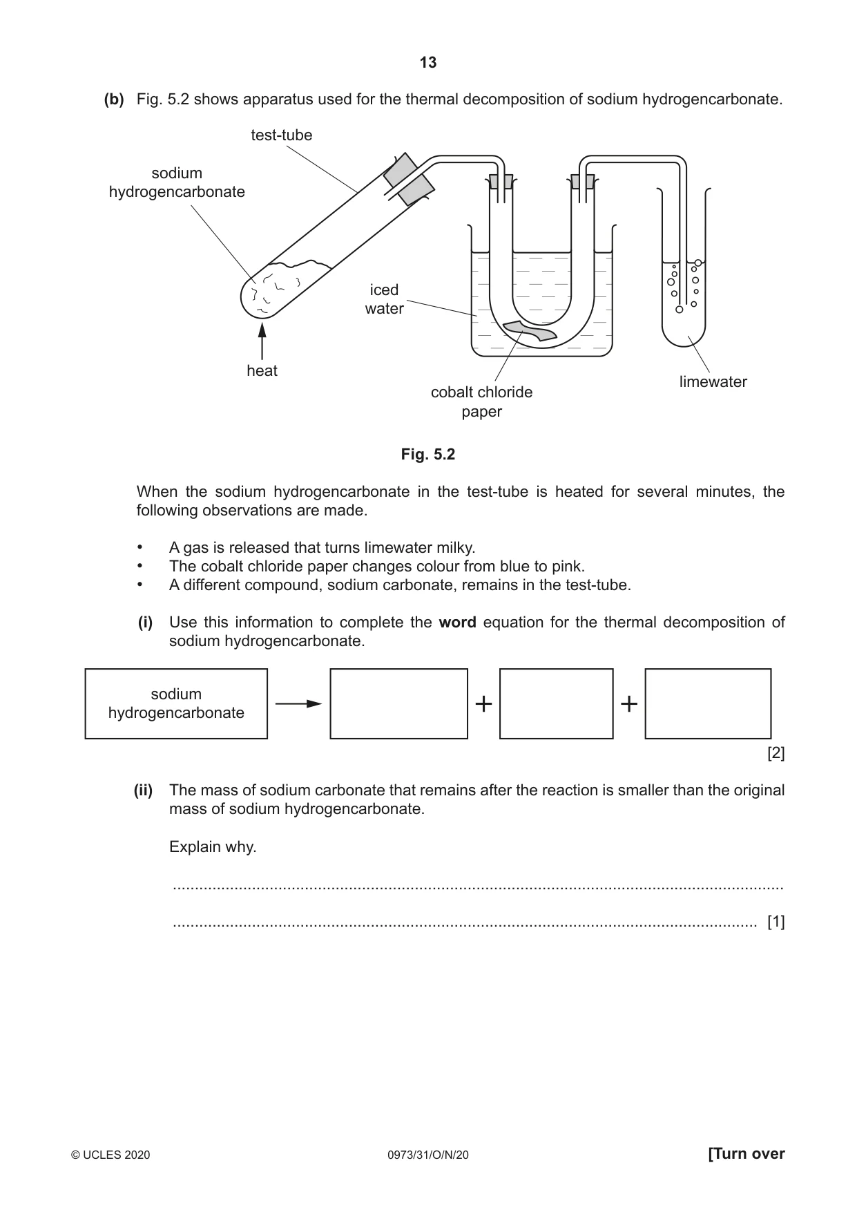 Cambridge IGCSE Sciences - Co-ordinated (9-1) 0973 2020 Oct/Nov Paper 3 · Variant 1 question paper, page 13 of 32
