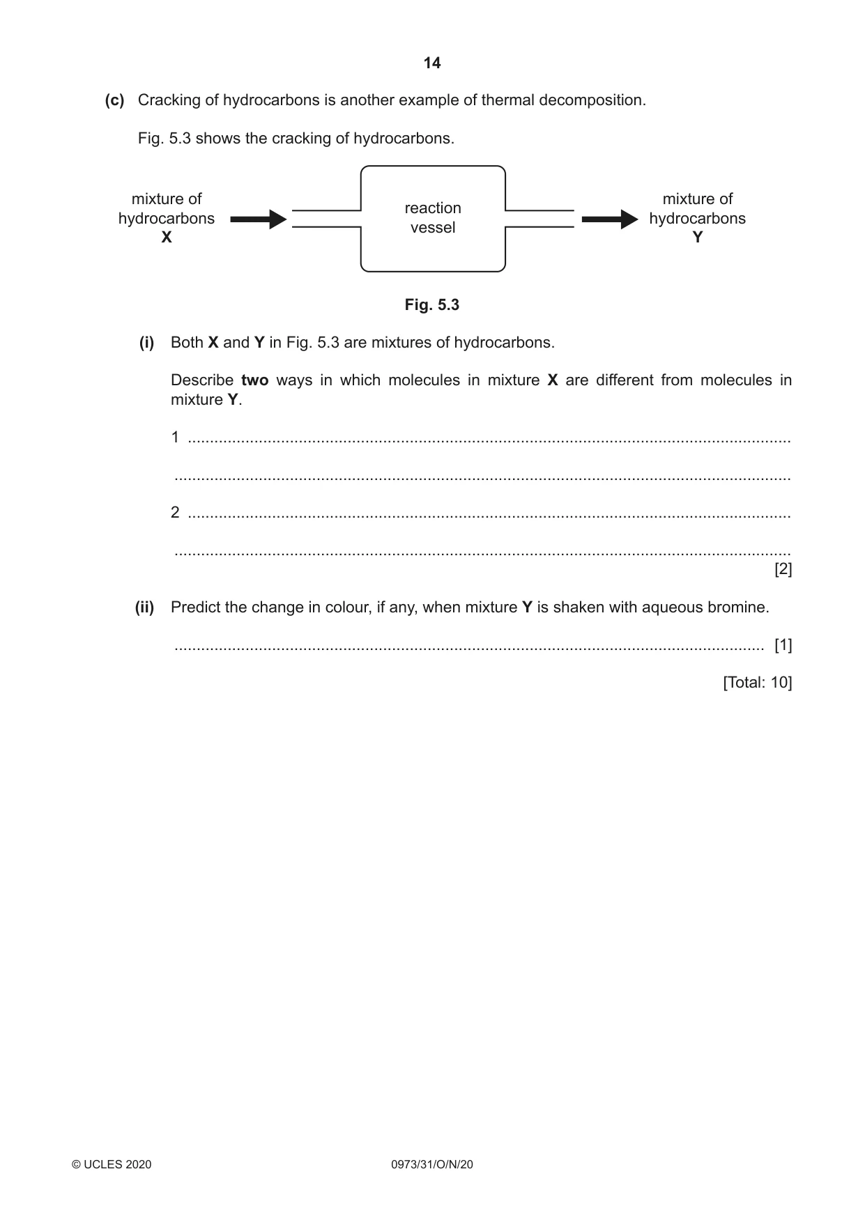 Cambridge IGCSE Sciences - Co-ordinated (9-1) 0973 2020 Oct/Nov Paper 3 · Variant 1 question paper, page 14 of 32
