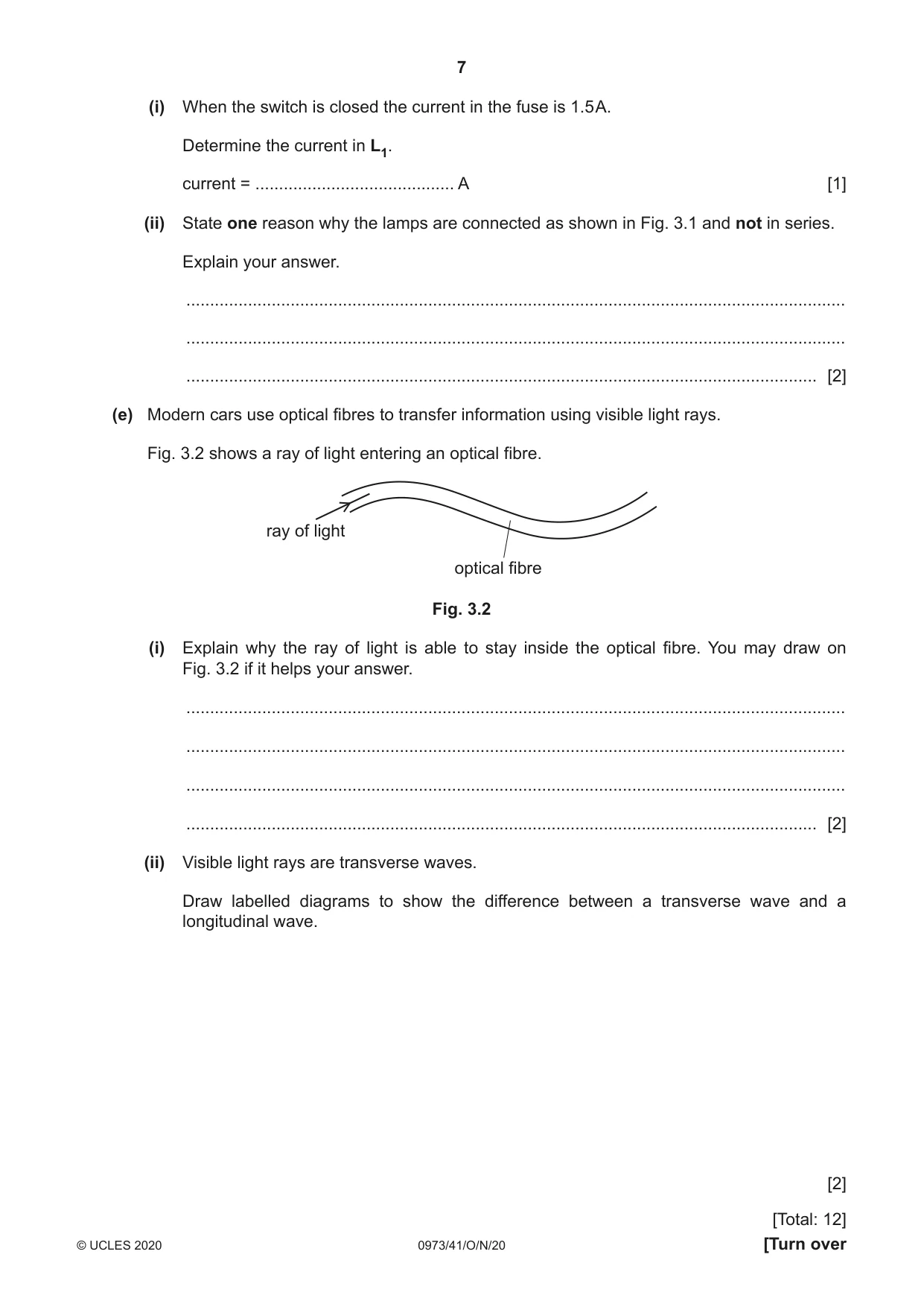 Cambridge IGCSE Sciences - Co-ordinated (9-1) 0973 2020 Oct/Nov Paper 4 · Variant 1 question paper, page 7 of 28