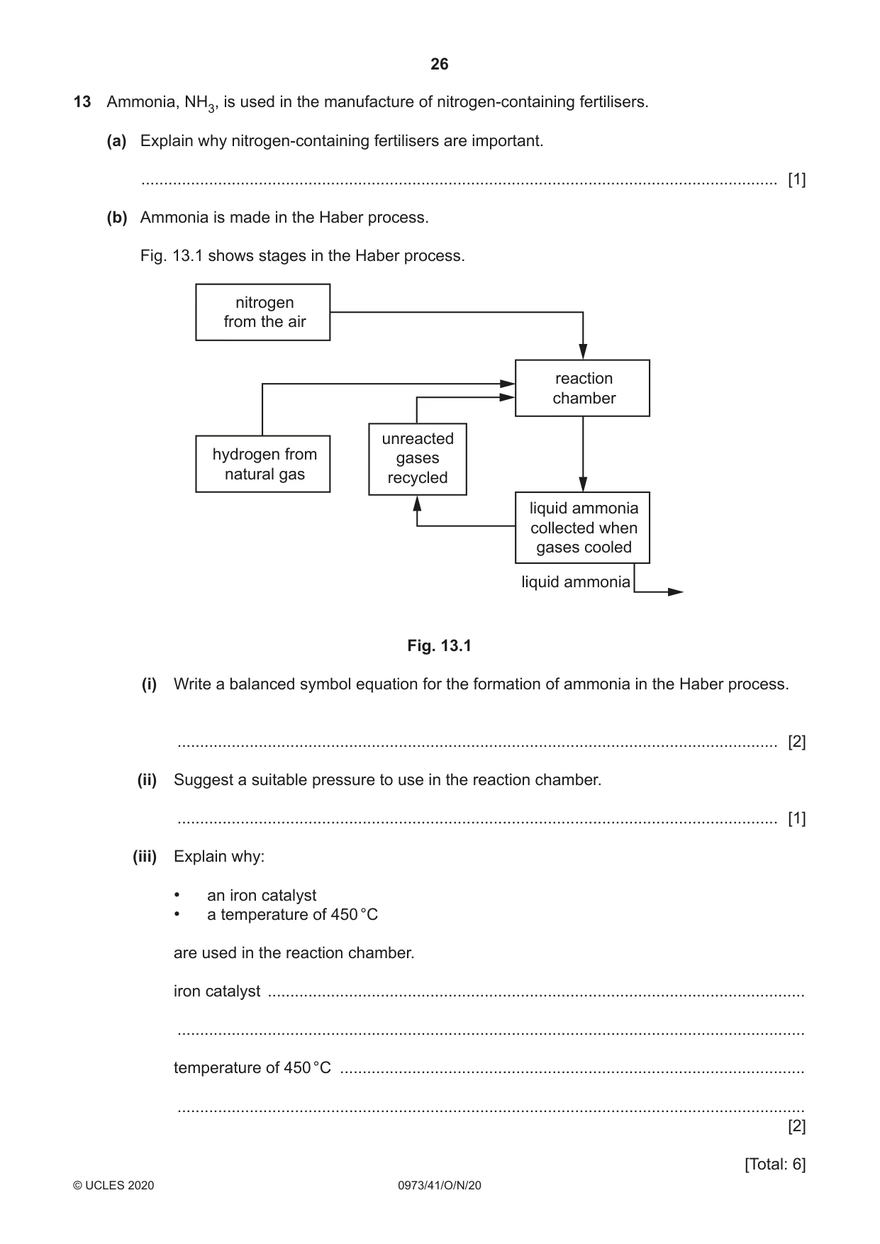 Cambridge IGCSE Sciences - Co-ordinated (9-1) 0973 2020 Oct/Nov Paper 4 · Variant 1 question paper, page 26 of 28