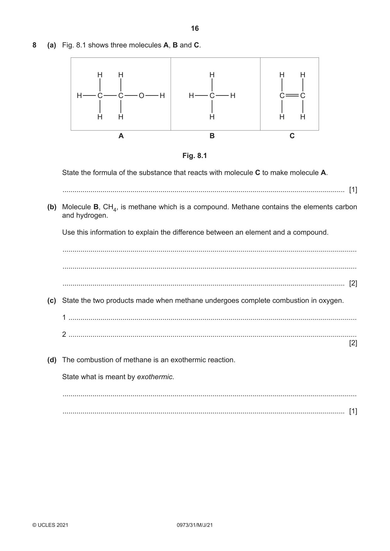 Cambridge IGCSE Sciences - Co-ordinated (9-1) 0973 2021 May/June Paper 3 · Variant 1 question paper, page 16 of 28