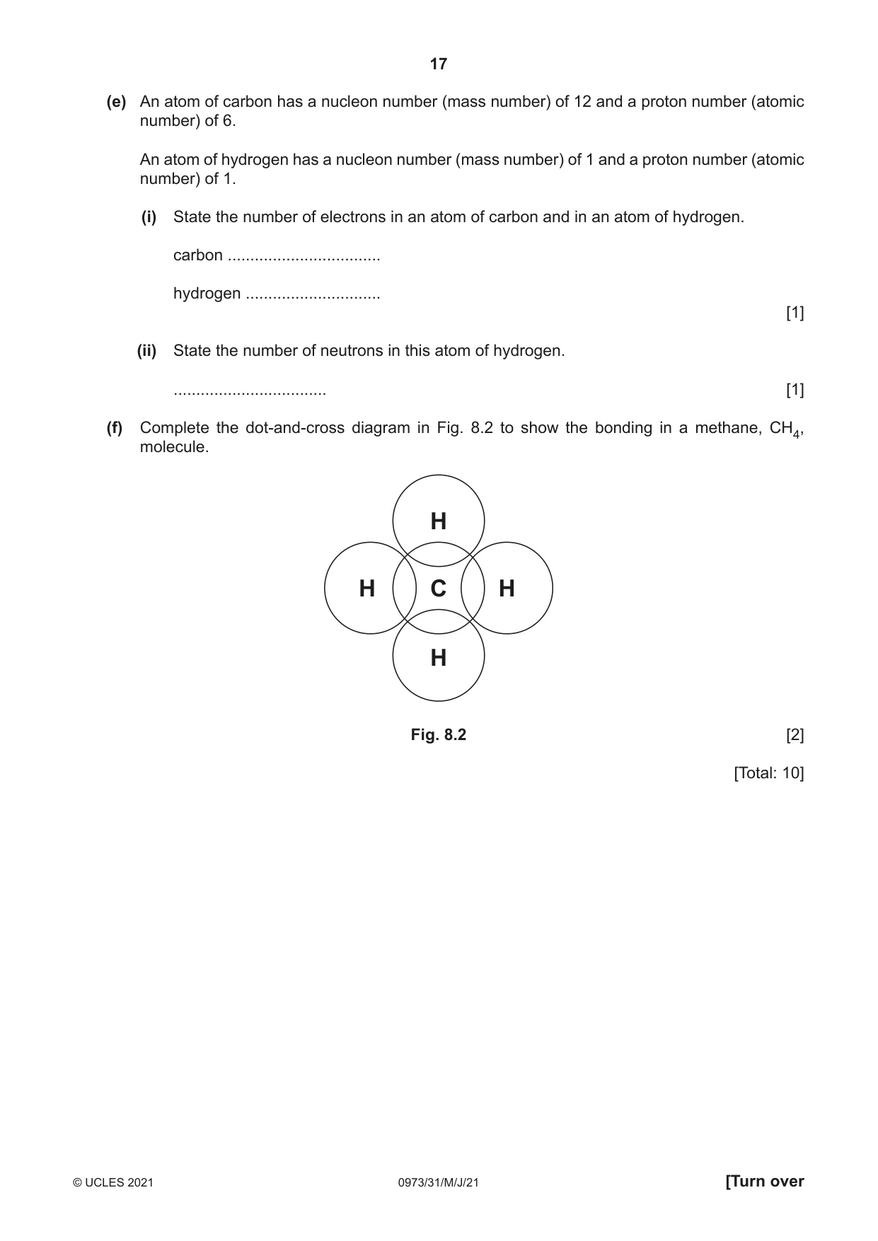 Cambridge IGCSE Sciences - Co-ordinated (9-1) 0973 2021 May/June Paper 3 · Variant 1 question paper, page 17 of 28