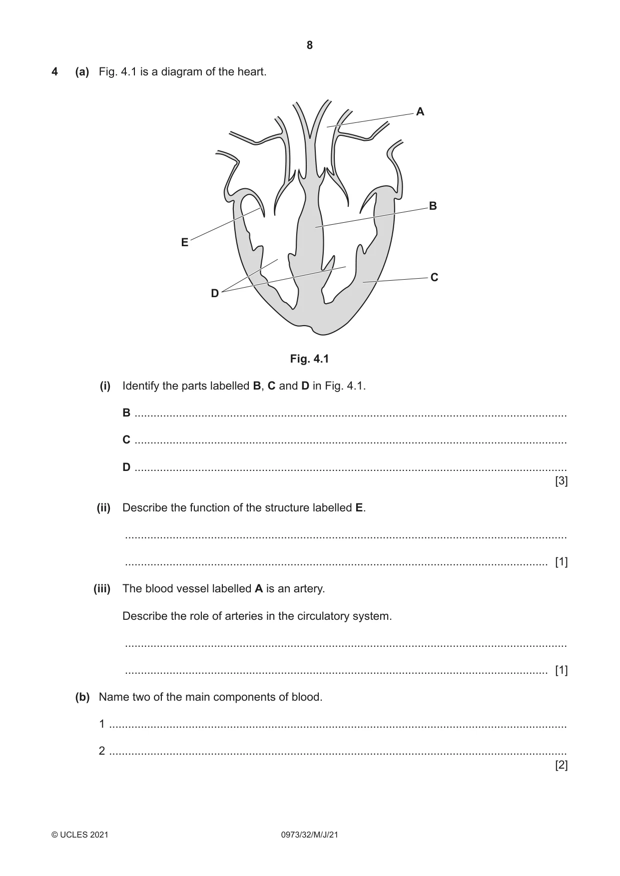Cambridge IGCSE Sciences - Co-ordinated (9-1) 0973 2021 May/June Paper 3 · Variant 2 question paper, page 8 of 28