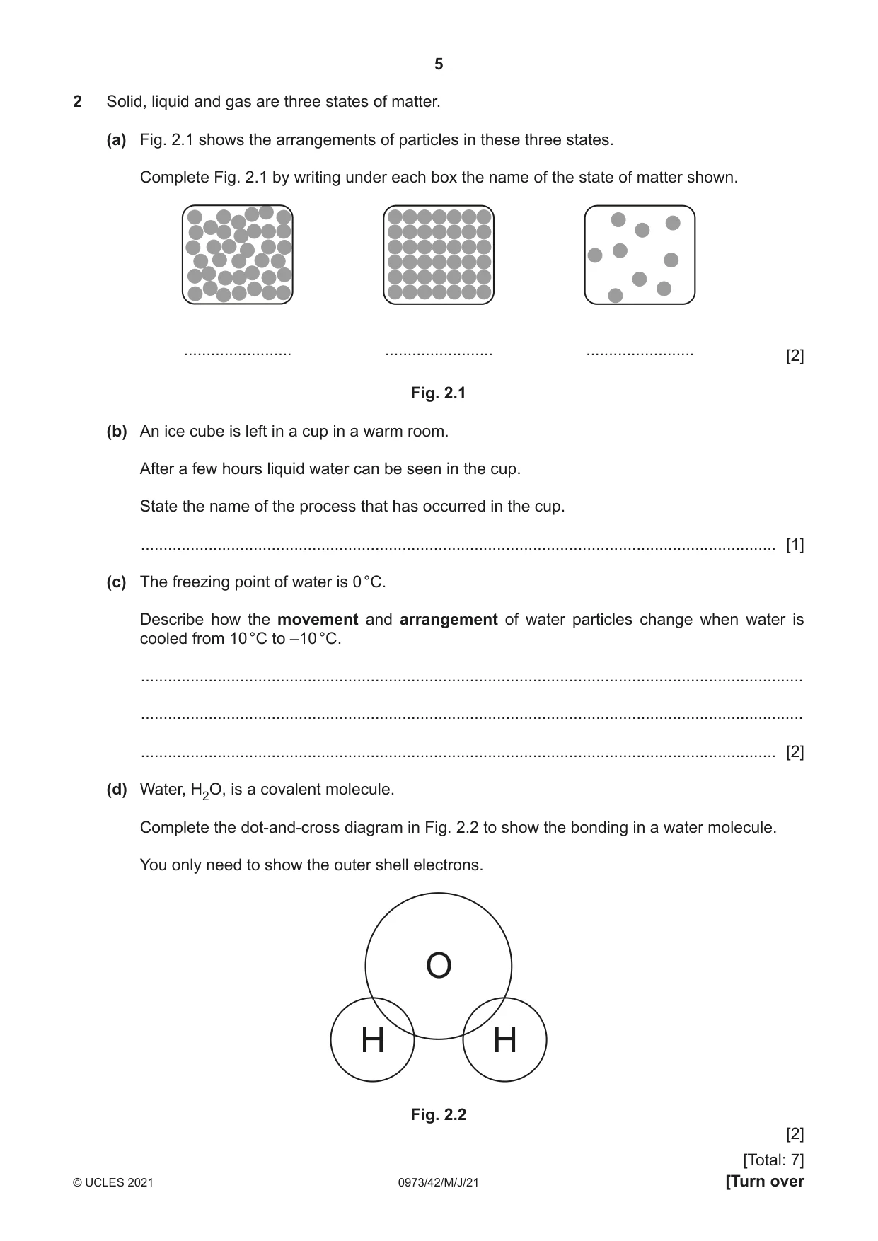 Cambridge IGCSE Sciences - Co-ordinated (9-1) 0973 2021 May/June Paper 4 · Variant 2 question paper, page 5 of 28