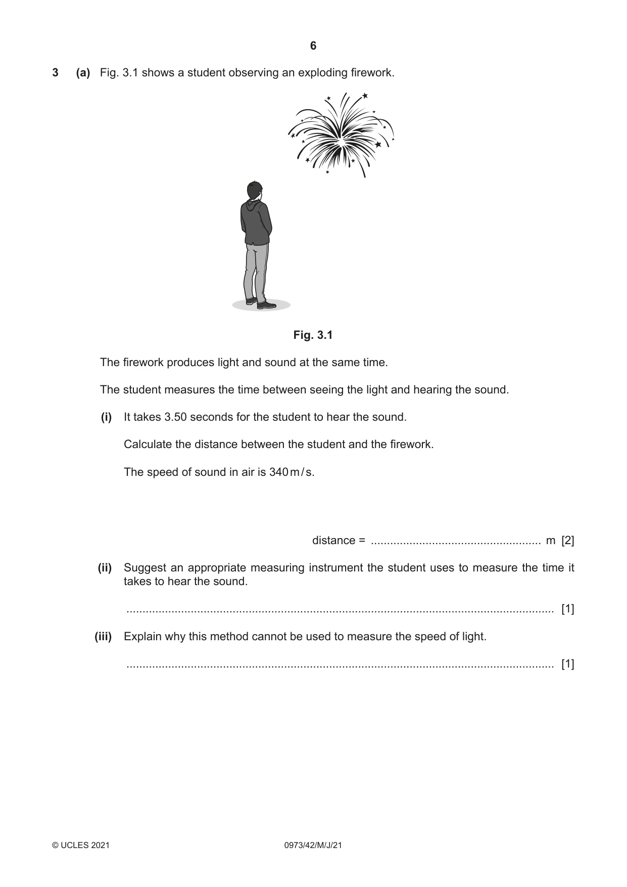 Cambridge IGCSE Sciences - Co-ordinated (9-1) 0973 2021 May/June Paper 4 · Variant 2 question paper, page 6 of 28