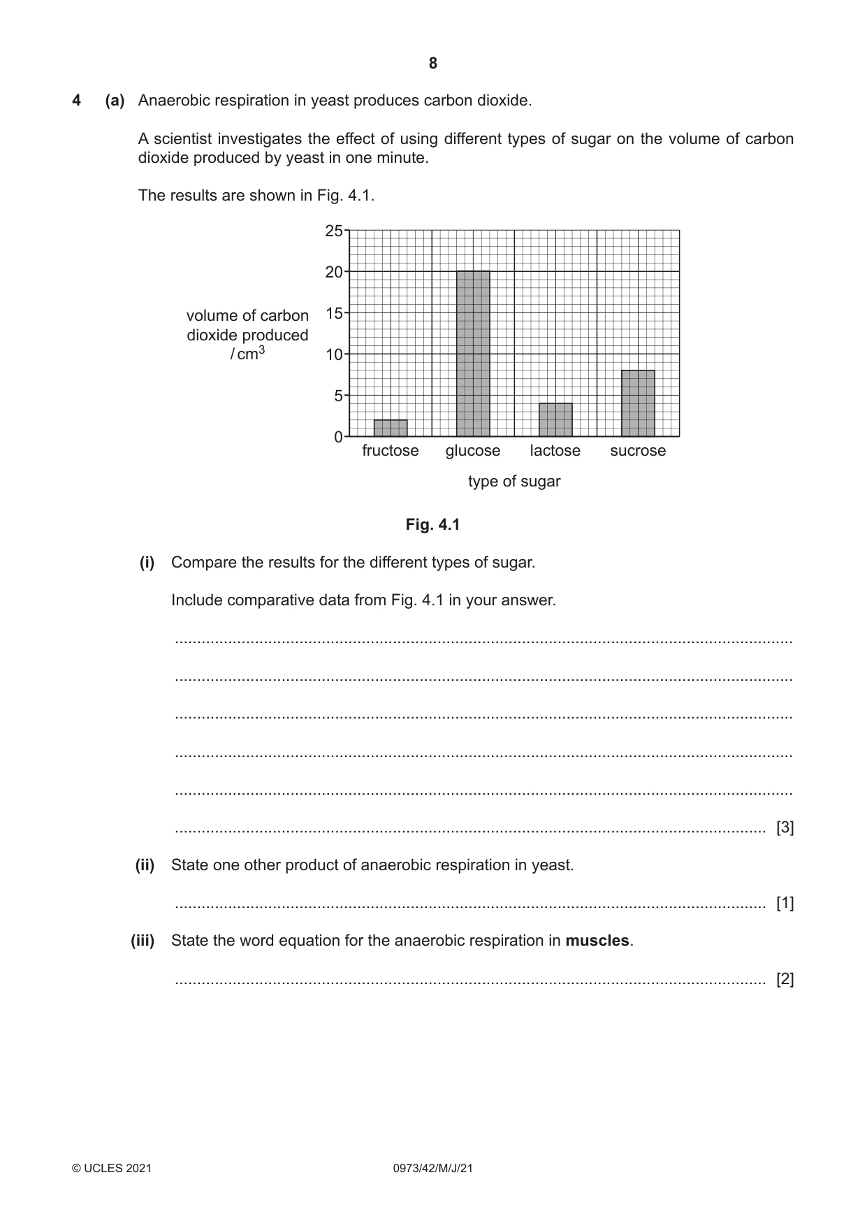 Cambridge IGCSE Sciences - Co-ordinated (9-1) 0973 2021 May/June Paper 4 · Variant 2 question paper, page 8 of 28