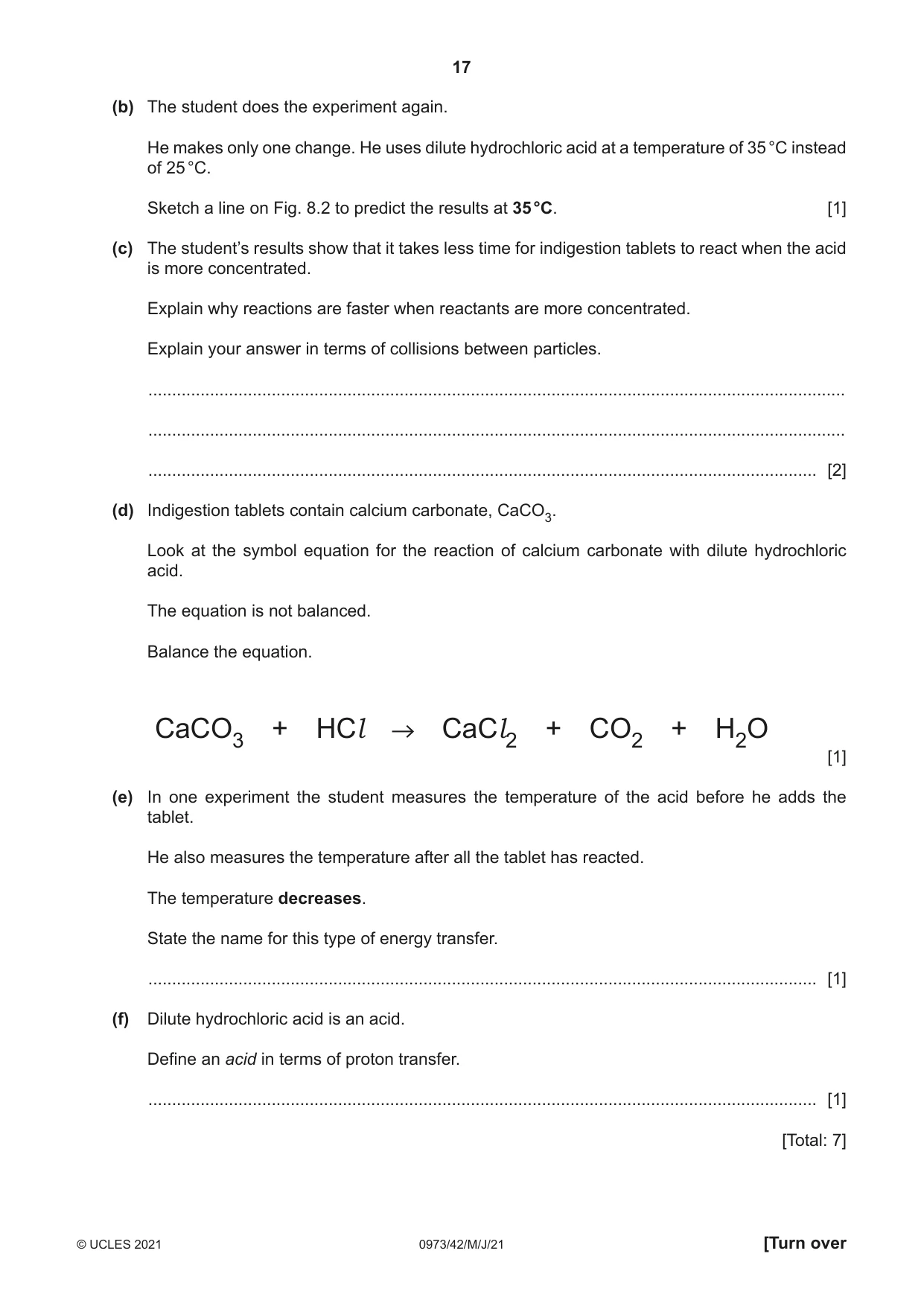 Cambridge IGCSE Sciences - Co-ordinated (9-1) 0973 2021 May/June Paper 4 · Variant 2 question paper, page 17 of 28