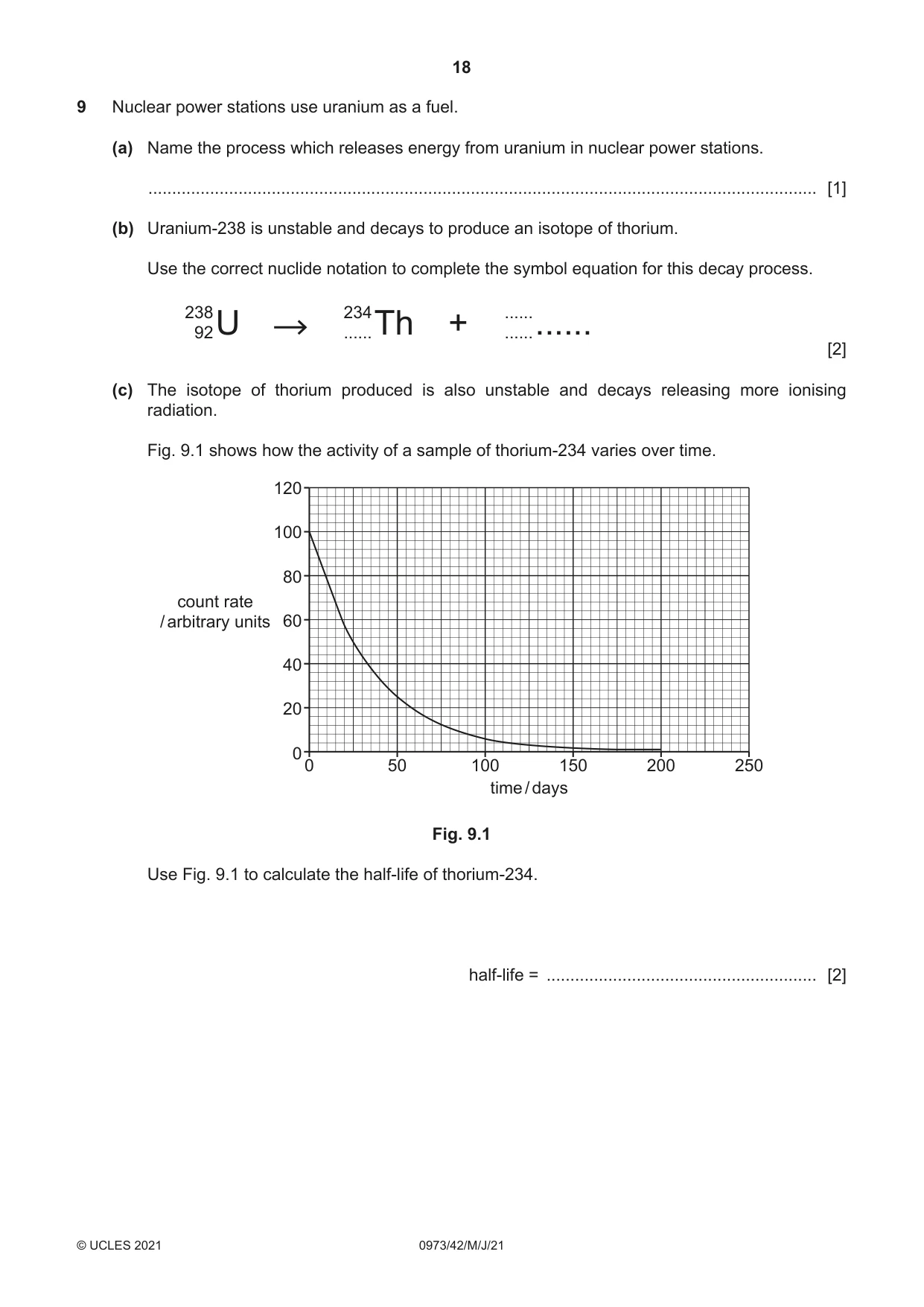 Cambridge IGCSE Sciences - Co-ordinated (9-1) 0973 2021 May/June Paper 4 · Variant 2 question paper, page 18 of 28