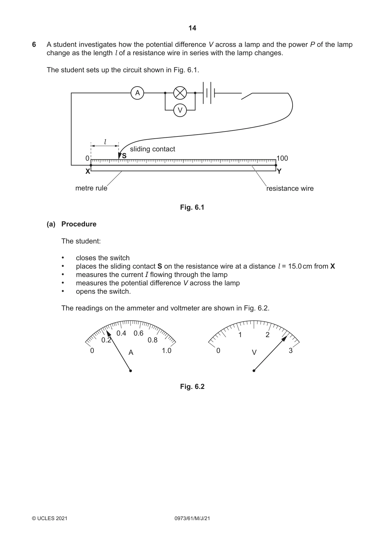 Cambridge IGCSE Sciences - Co-ordinated (9-1) 0973 2021 May/June Paper 6 · Variant 1 question paper, page 14 of 20