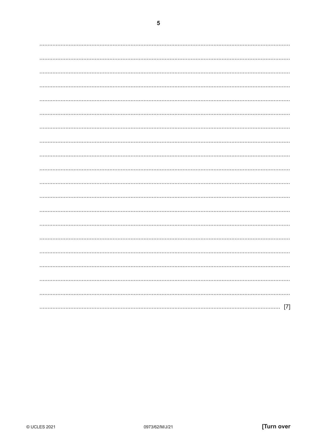 Cambridge IGCSE Sciences - Co-ordinated (9-1) 0973 2021 May/June Paper 6 · Variant 2 question paper, page 5 of 20