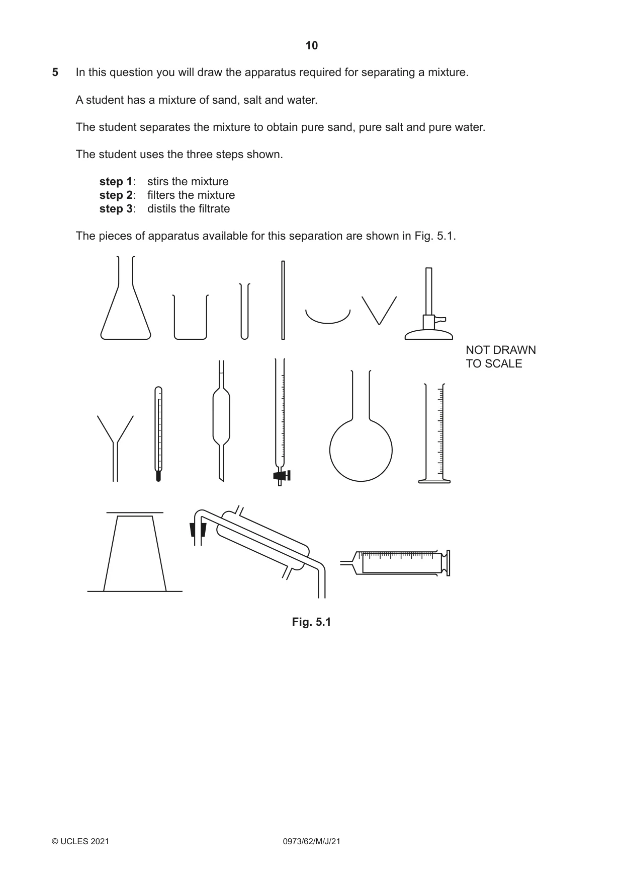 Cambridge IGCSE Sciences - Co-ordinated (9-1) 0973 2021 May/June Paper 6 · Variant 2 question paper, page 10 of 20