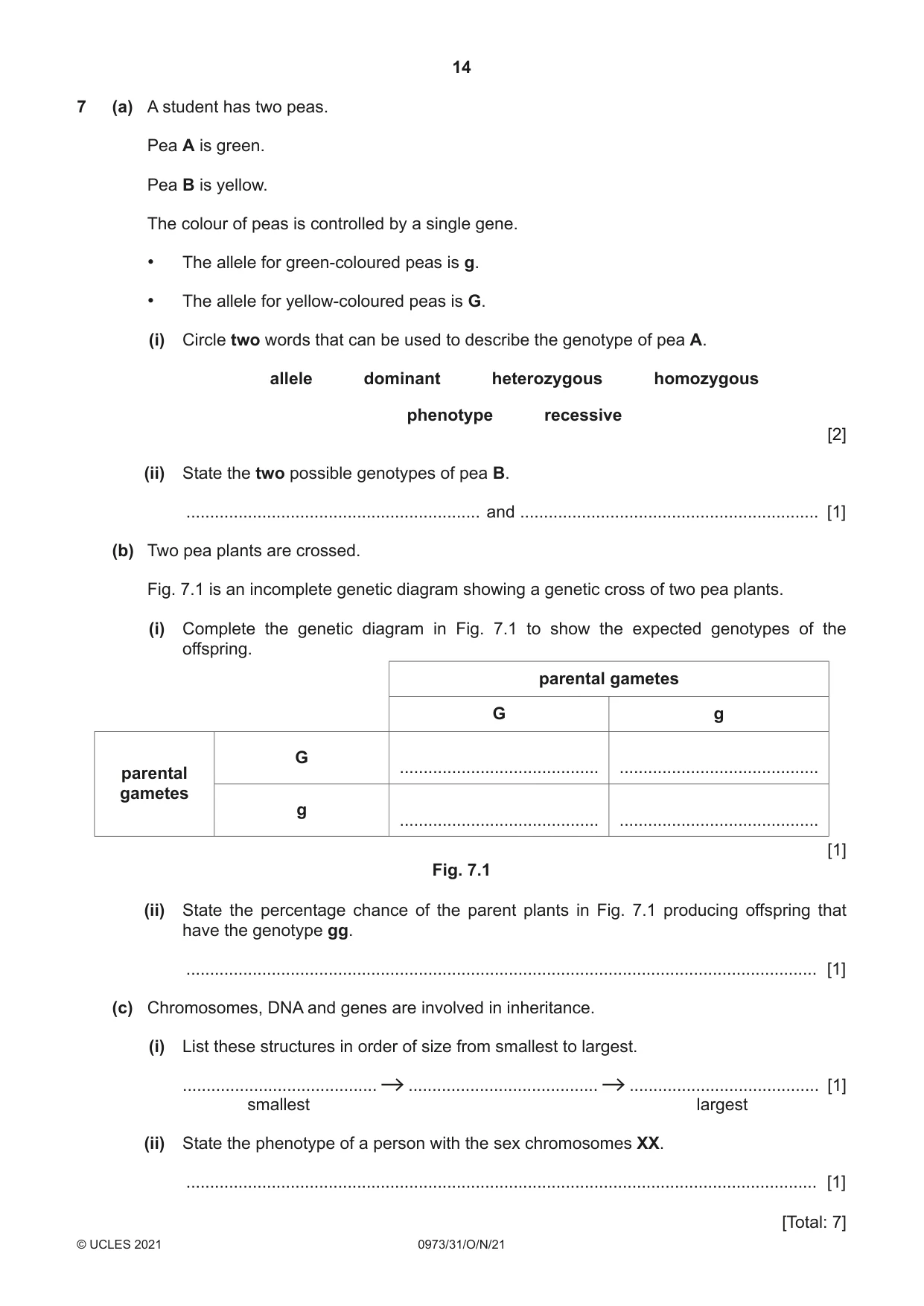 Cambridge IGCSE Sciences - Co-ordinated (9-1) 0973 2021 Oct/Nov Paper 3 · Variant 1 question paper, page 14 of 24