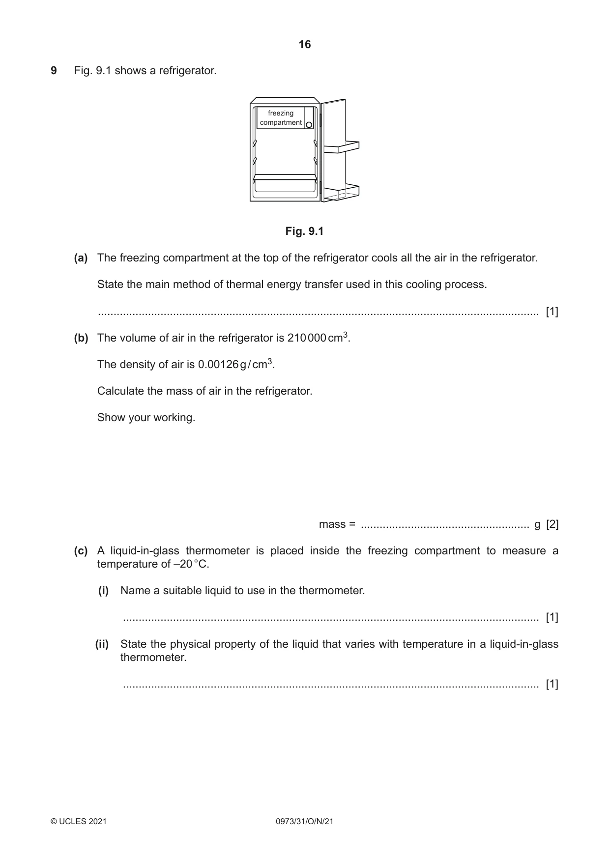 Cambridge IGCSE Sciences - Co-ordinated (9-1) 0973 2021 Oct/Nov Paper 3 · Variant 1 question paper, page 16 of 24