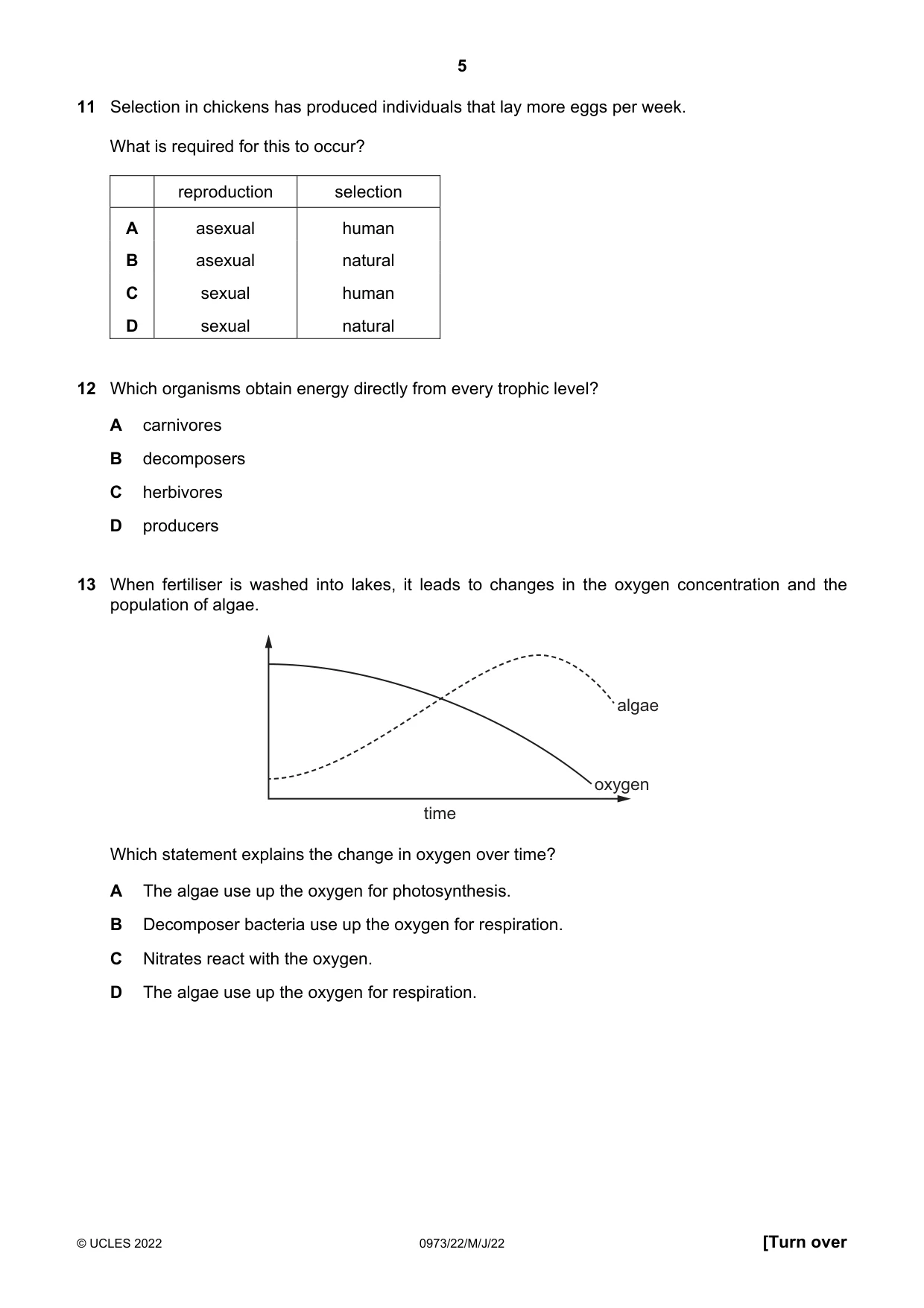 Cambridge IGCSE Sciences - Co-ordinated (9-1) 0973 2022 May/June Paper 2 · Variant 2 question paper, page 5 of 16