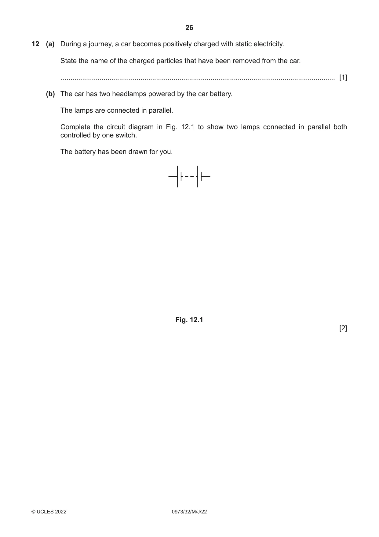 Cambridge IGCSE Sciences - Co-ordinated (9-1) 0973 2022 May/June Paper 3 · Variant 2 question paper, page 26 of 32