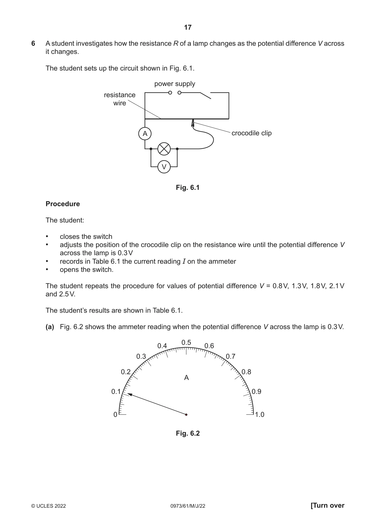 Cambridge IGCSE Sciences - Co-ordinated (9-1) 0973 2022 May/June Paper 6 · Variant 1 question paper, page 17 of 20