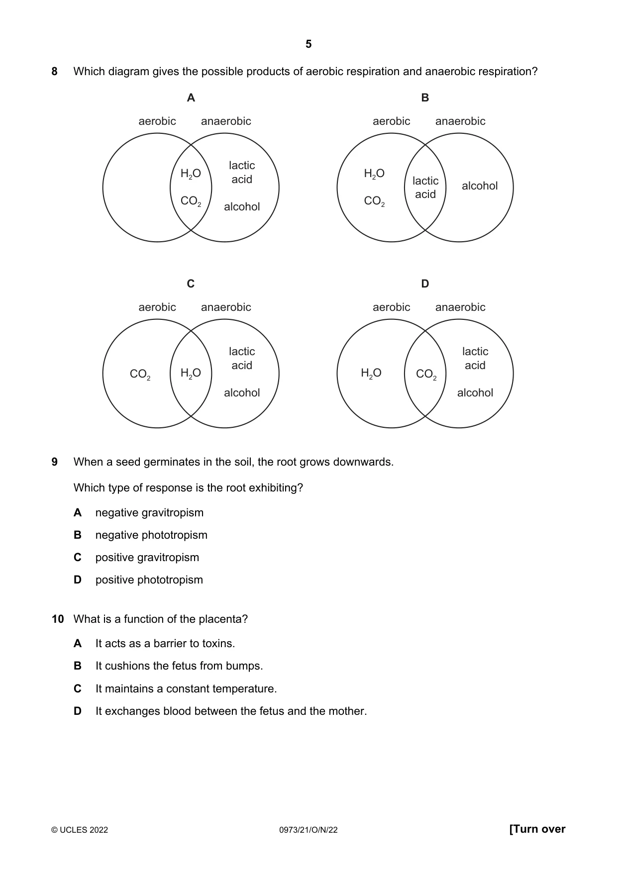 Cambridge IGCSE Sciences - Co-ordinated (9-1) 0973 2022 Oct/Nov Paper 2 · Variant 1 question paper, page 5 of 16