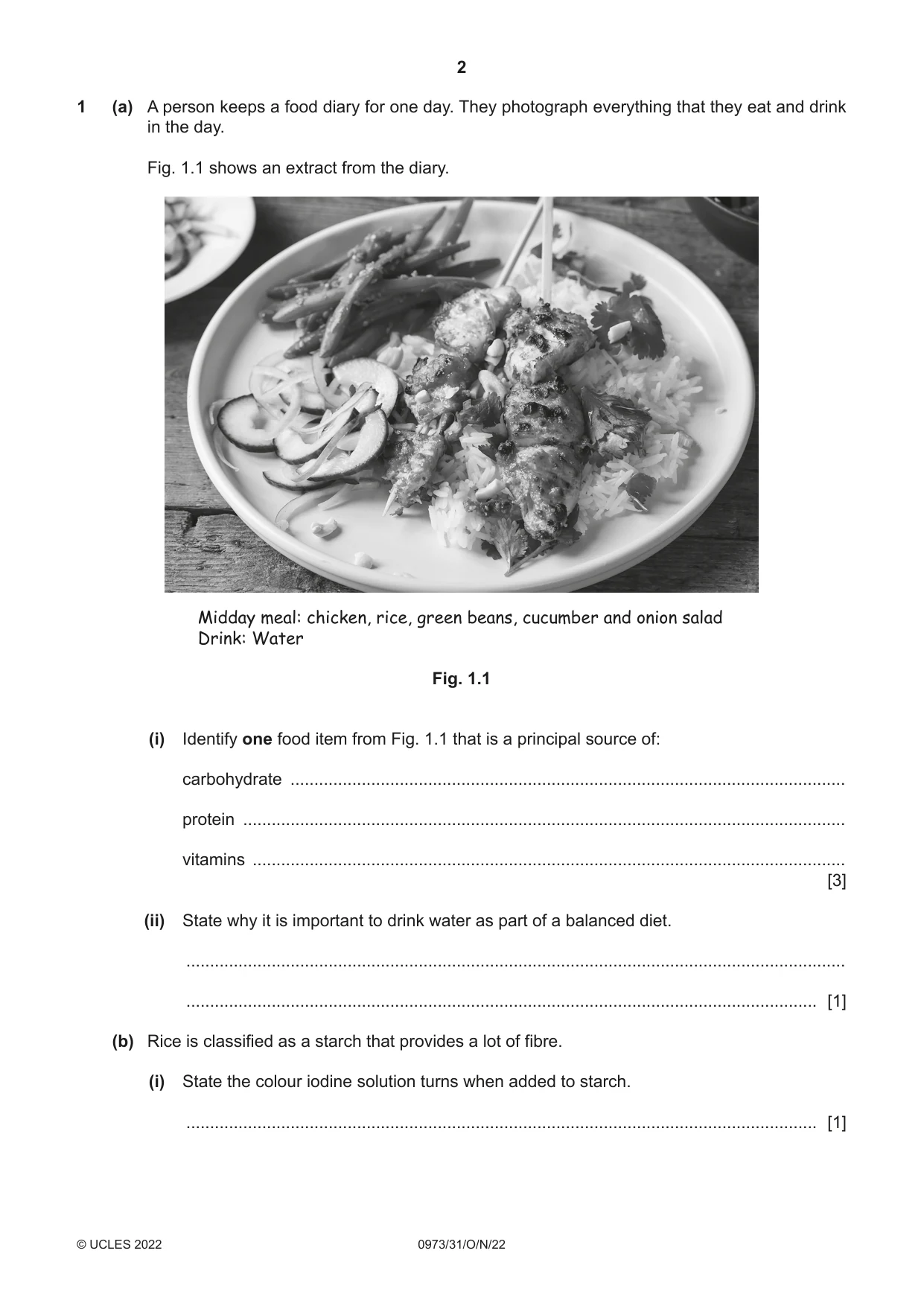 Cambridge IGCSE Sciences - Co-ordinated (9-1) 0973 2022 Oct/Nov Paper 3 · Variant 1 question paper, page 2 of 28