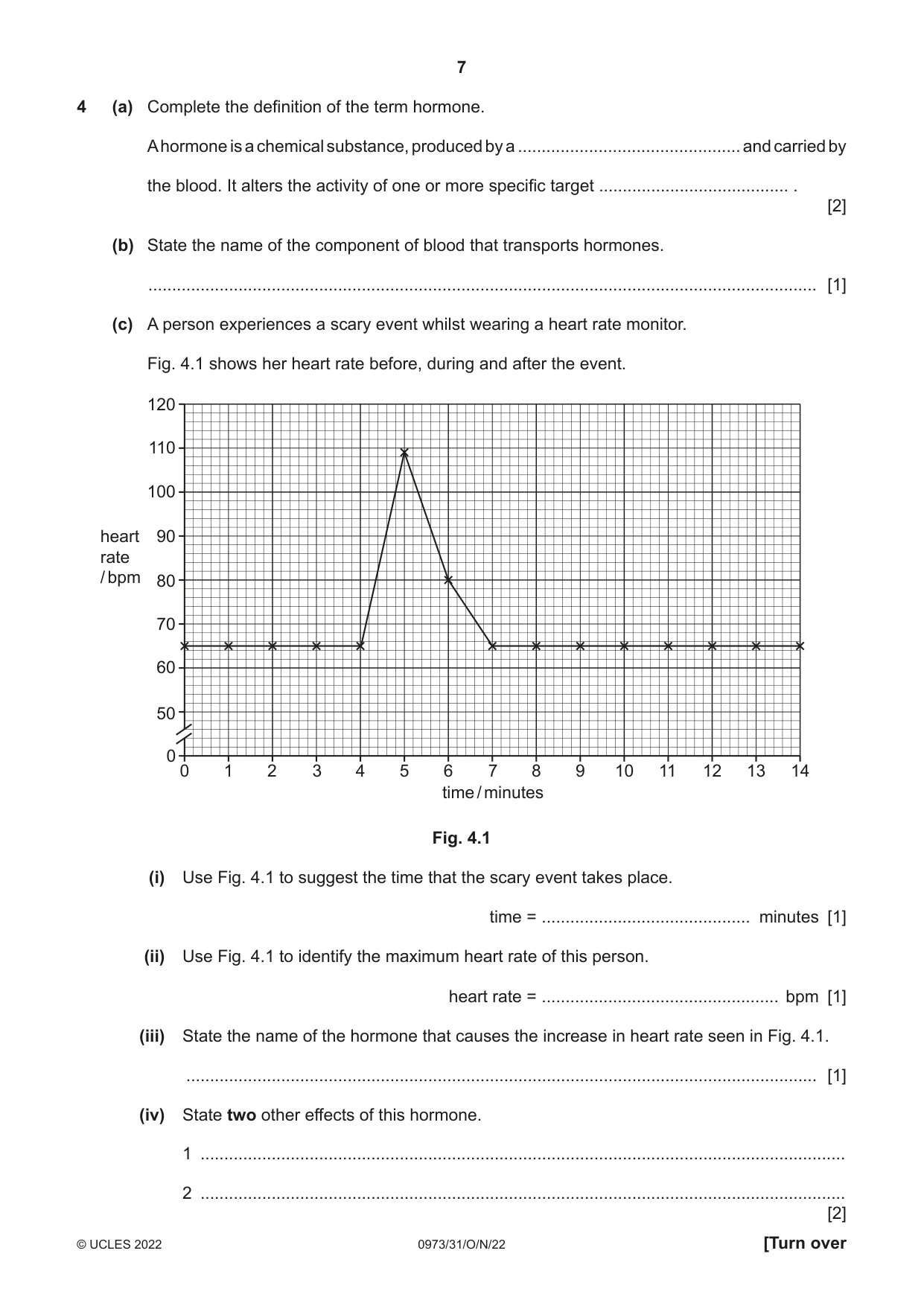 Cambridge IGCSE Sciences - Co-ordinated (9-1) 0973 2022 Oct/Nov Paper 3 · Variant 1 question paper, page 7 of 28