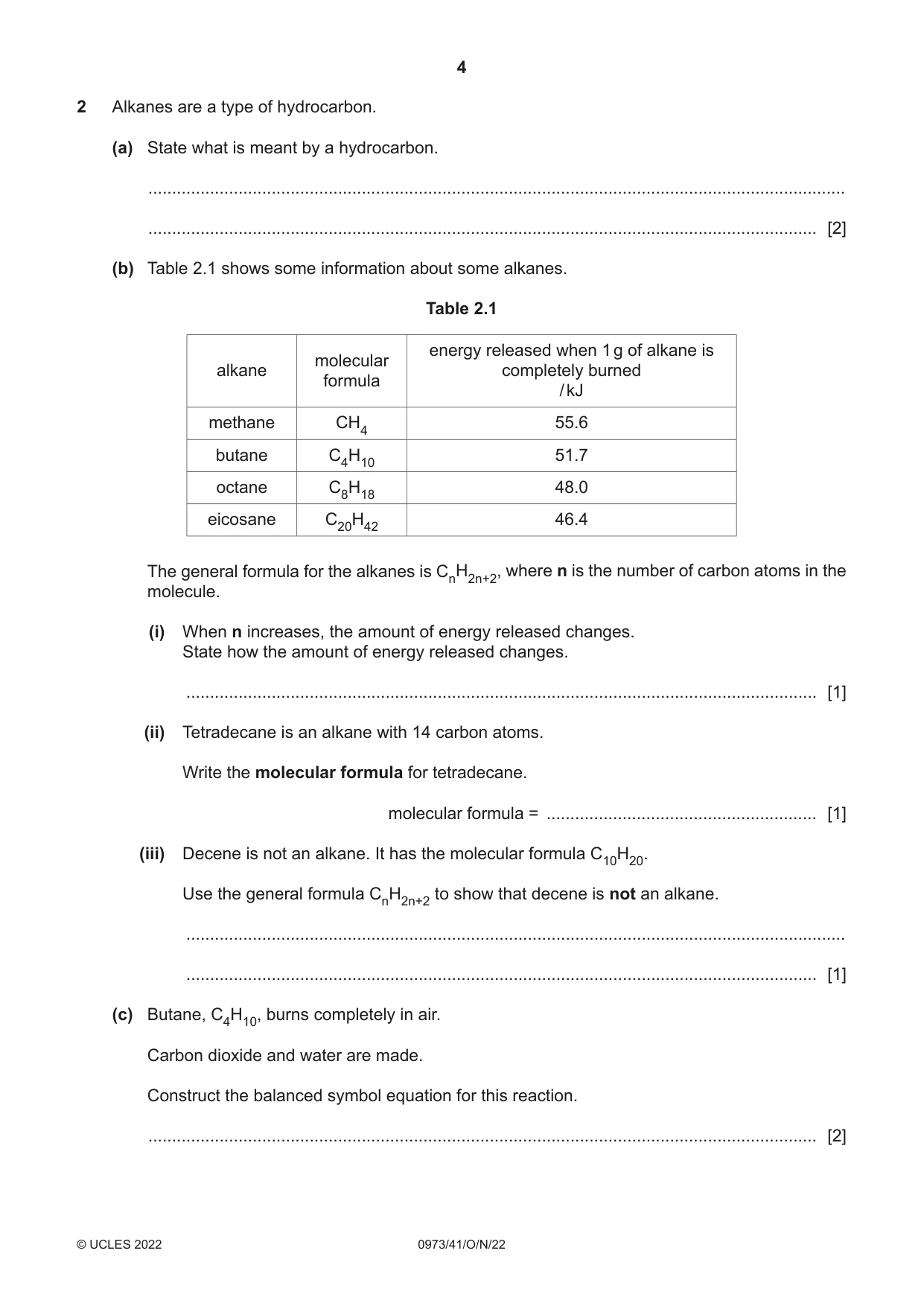 Cambridge IGCSE Sciences - Co-ordinated (9-1) 0973 2022 Oct/Nov Paper 4 · Variant 1 question paper, page 4 of 28