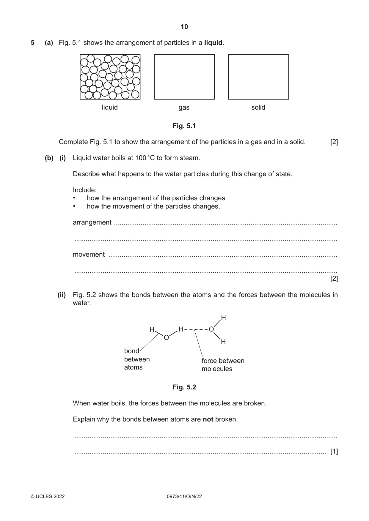 Cambridge IGCSE Sciences - Co-ordinated (9-1) 0973 2022 Oct/Nov Paper 4 · Variant 1 question paper, page 10 of 28