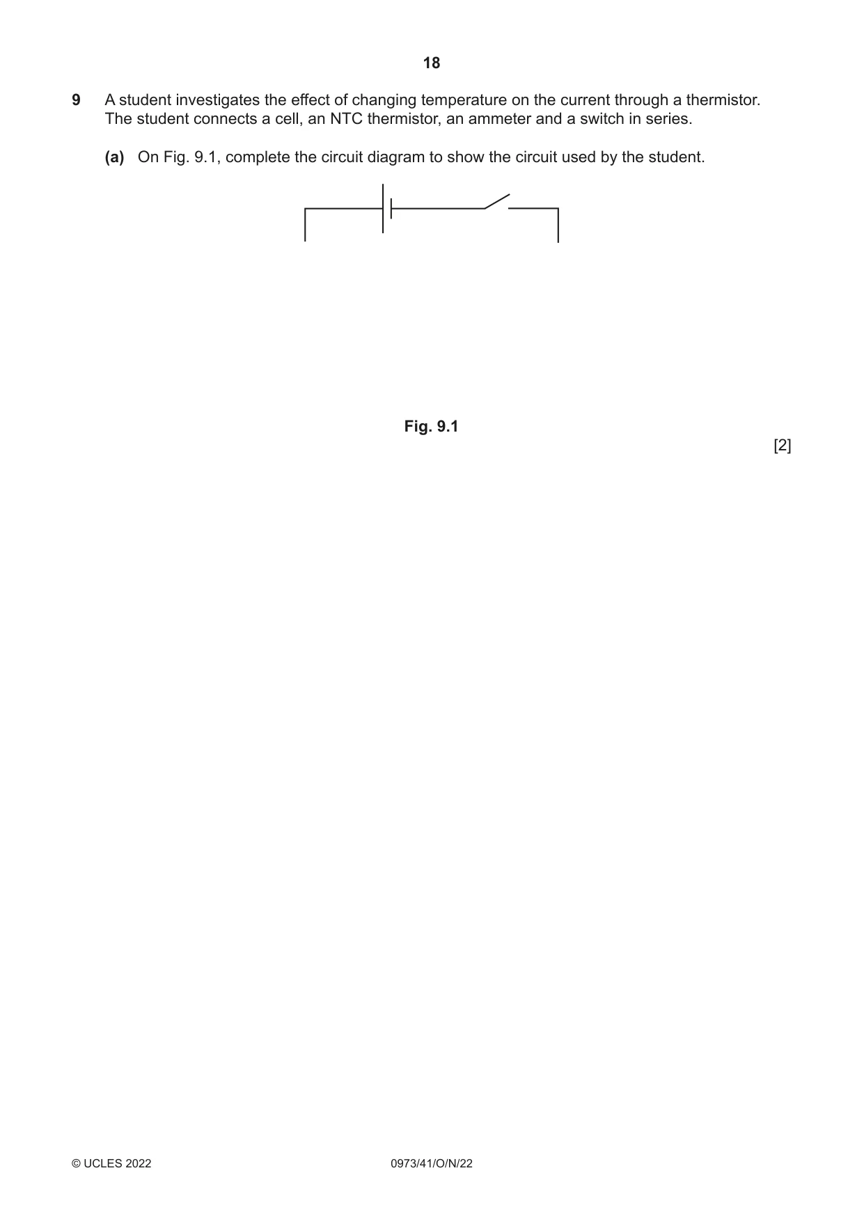 Cambridge IGCSE Sciences - Co-ordinated (9-1) 0973 2022 Oct/Nov Paper 4 · Variant 1 question paper, page 18 of 28