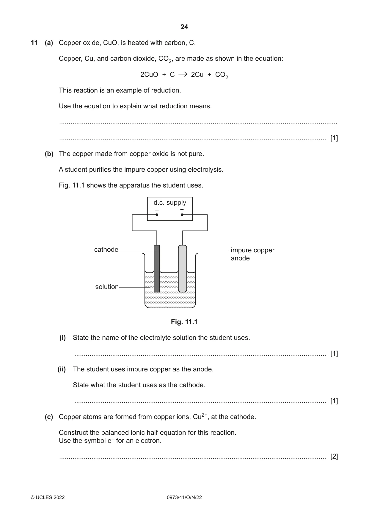 Cambridge IGCSE Sciences - Co-ordinated (9-1) 0973 2022 Oct/Nov Paper 4 · Variant 1 question paper, page 24 of 28