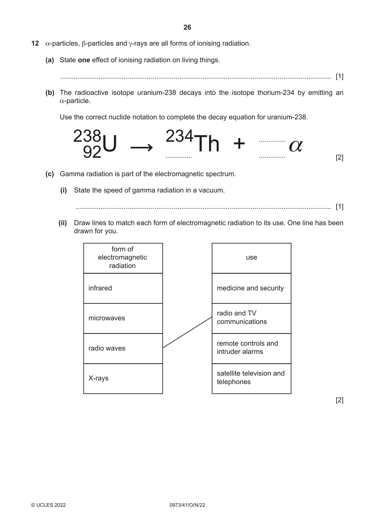 Cambridge IGCSE Sciences - Co-ordinated (9-1) 0973 2022 Oct/Nov Paper 4 · Variant 1 question paper, page 26 of 28