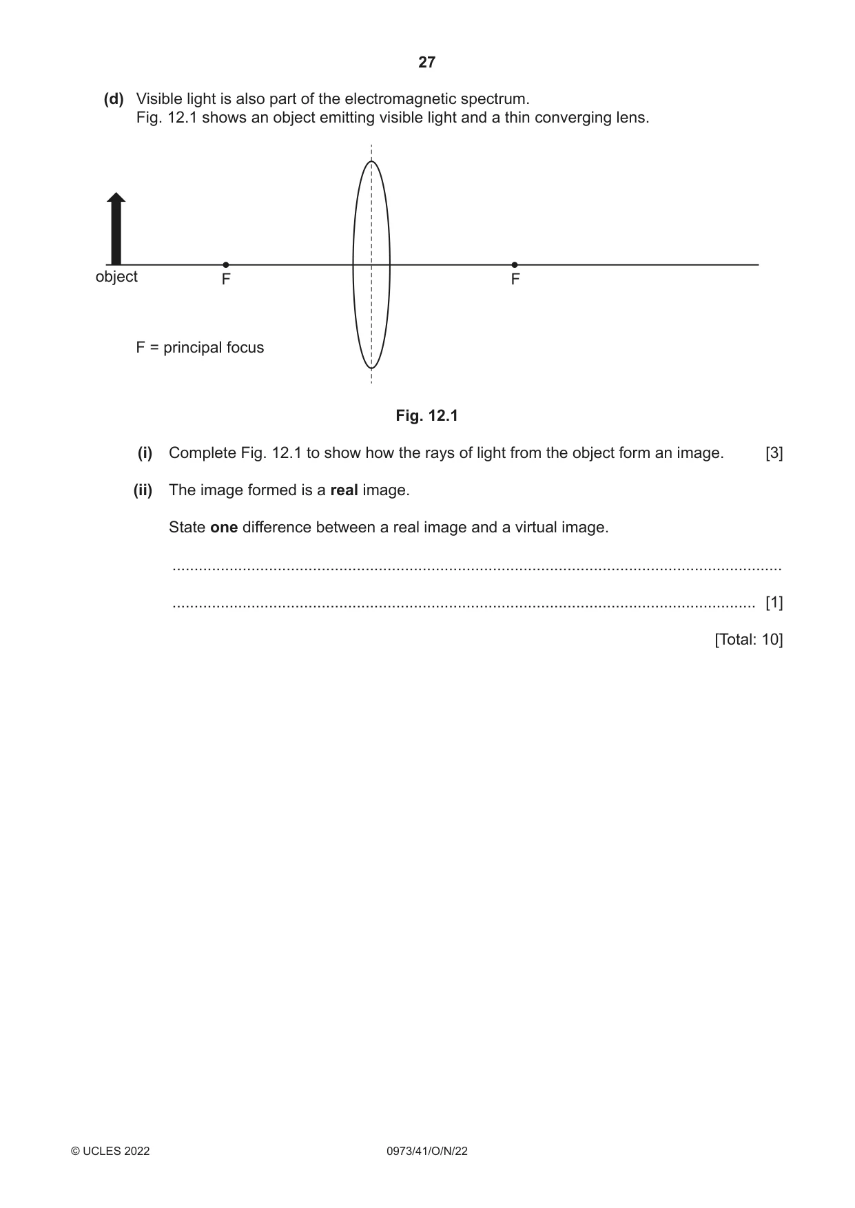 Cambridge IGCSE Sciences - Co-ordinated (9-1) 0973 2022 Oct/Nov Paper 4 · Variant 1 question paper, page 27 of 28