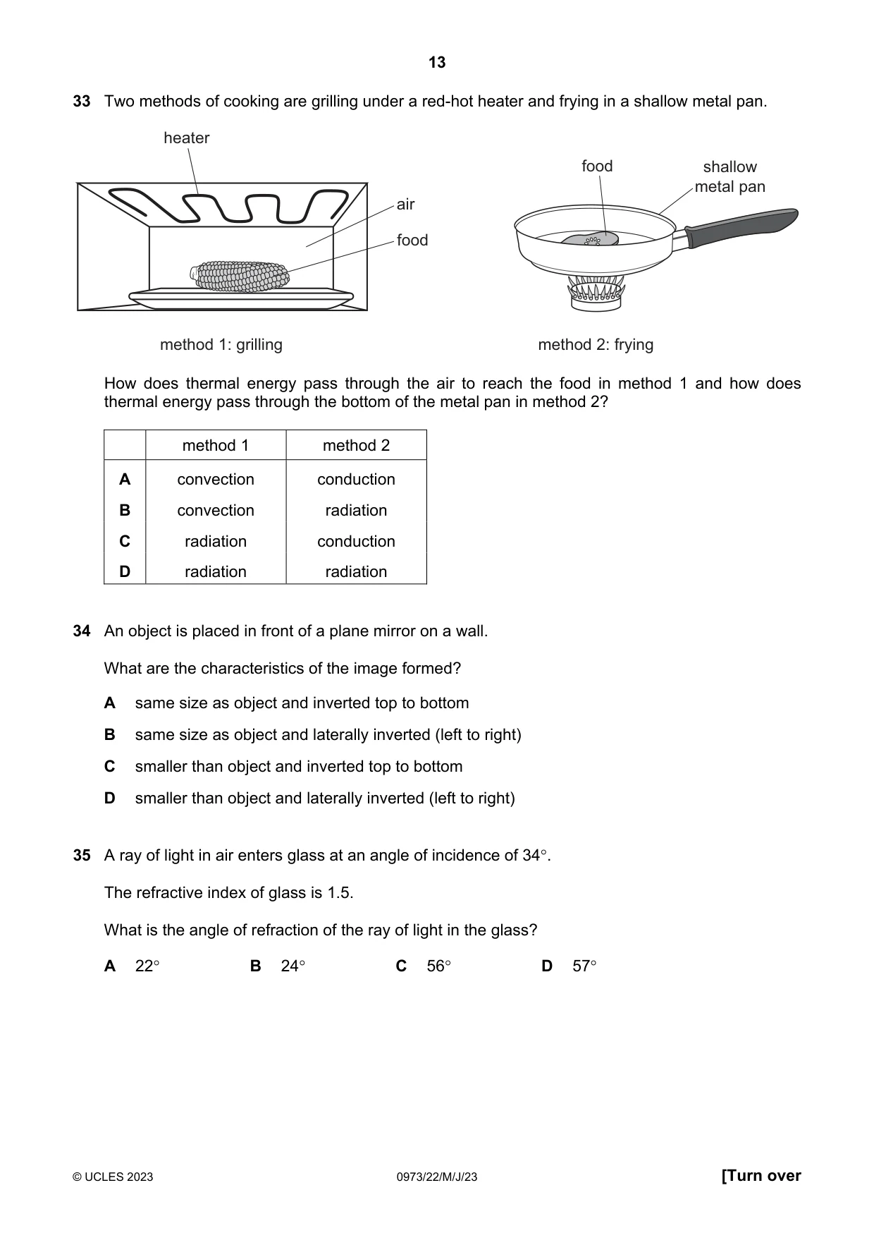 Cambridge IGCSE Sciences - Co-ordinated (9-1) 0973 2023 May/June Paper 2 · Variant 2 question paper, page 13 of 16