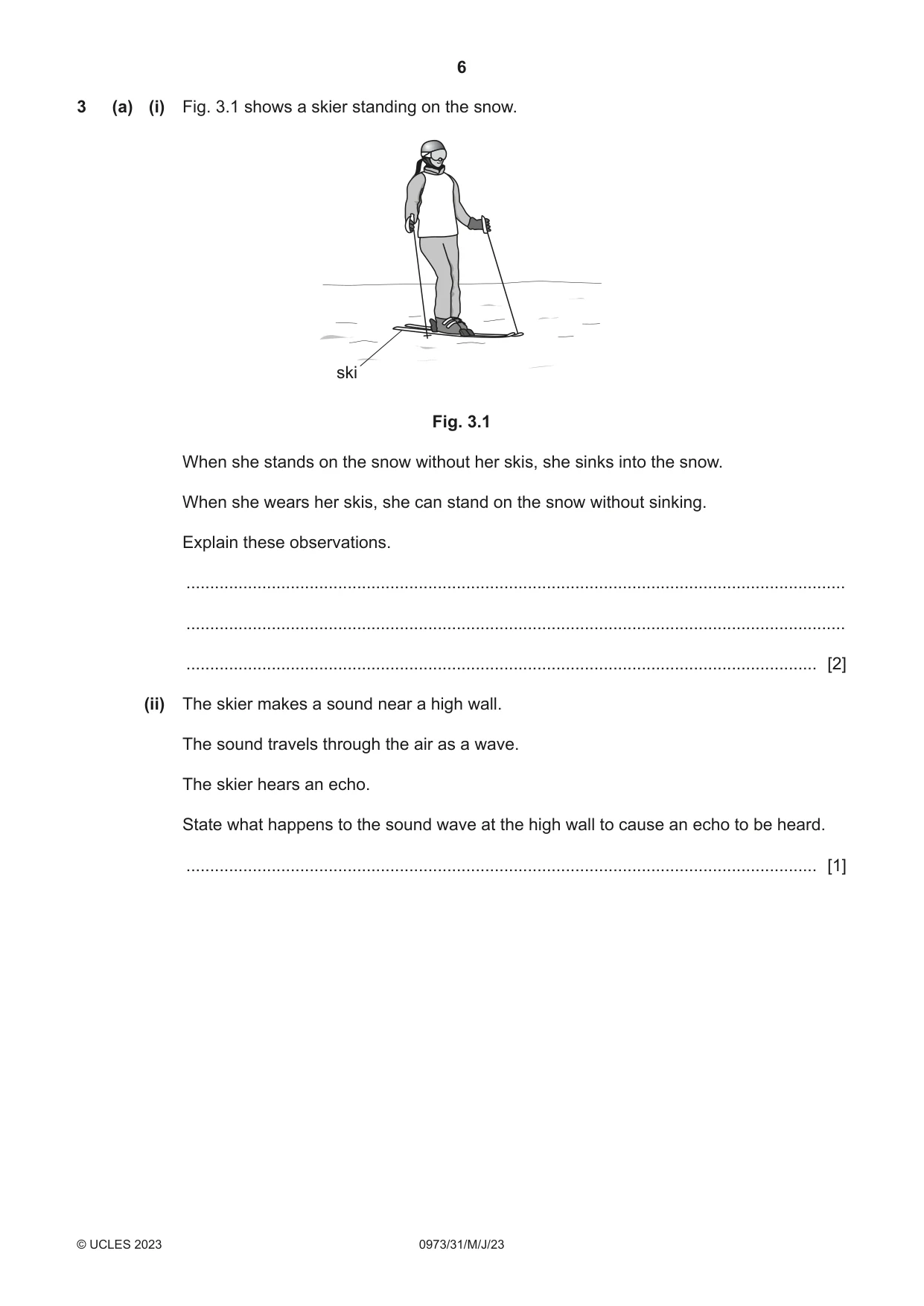 Cambridge IGCSE Sciences - Co-ordinated (9-1) 0973 2023 May/June Paper 3 · Variant 1 question paper, page 6 of 32