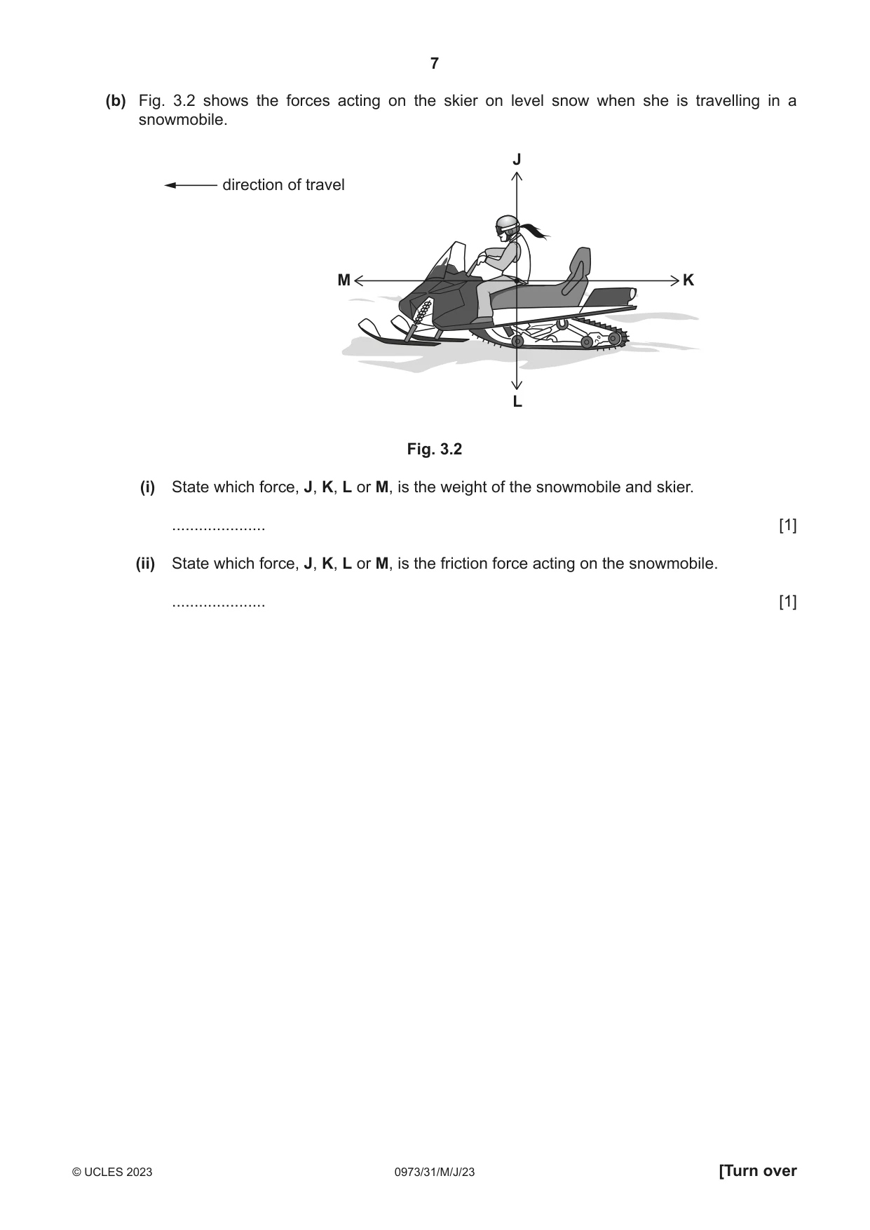 Cambridge IGCSE Sciences - Co-ordinated (9-1) 0973 2023 May/June Paper 3 · Variant 1 question paper, page 7 of 32