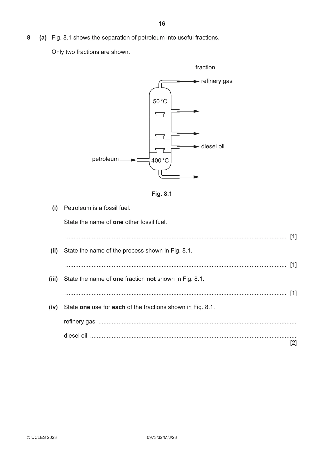 Cambridge IGCSE Sciences - Co-ordinated (9-1) 0973 2023 May/June Paper 3 · Variant 2 question paper, page 16 of 28