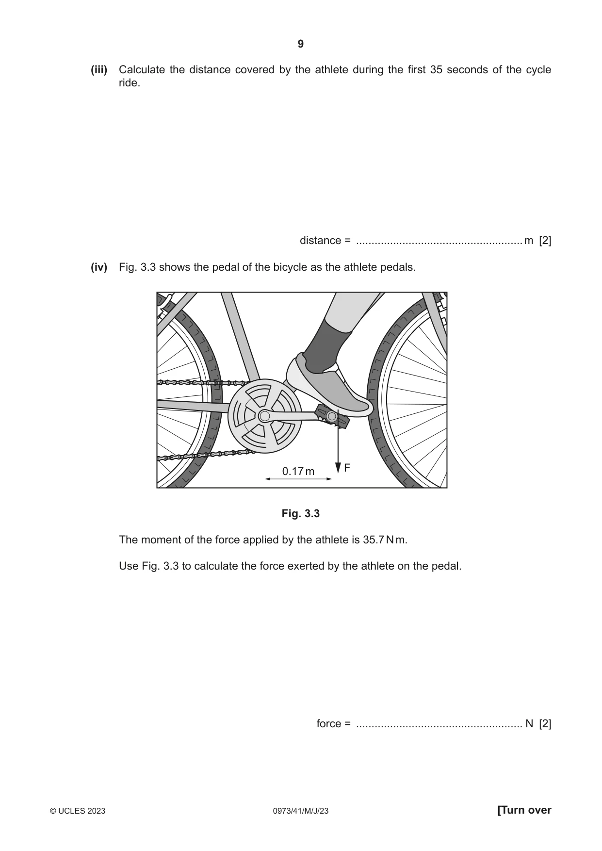 Cambridge IGCSE Sciences - Co-ordinated (9-1) 0973 2023 May/June Paper 4 · Variant 1 question paper, page 9 of 32
