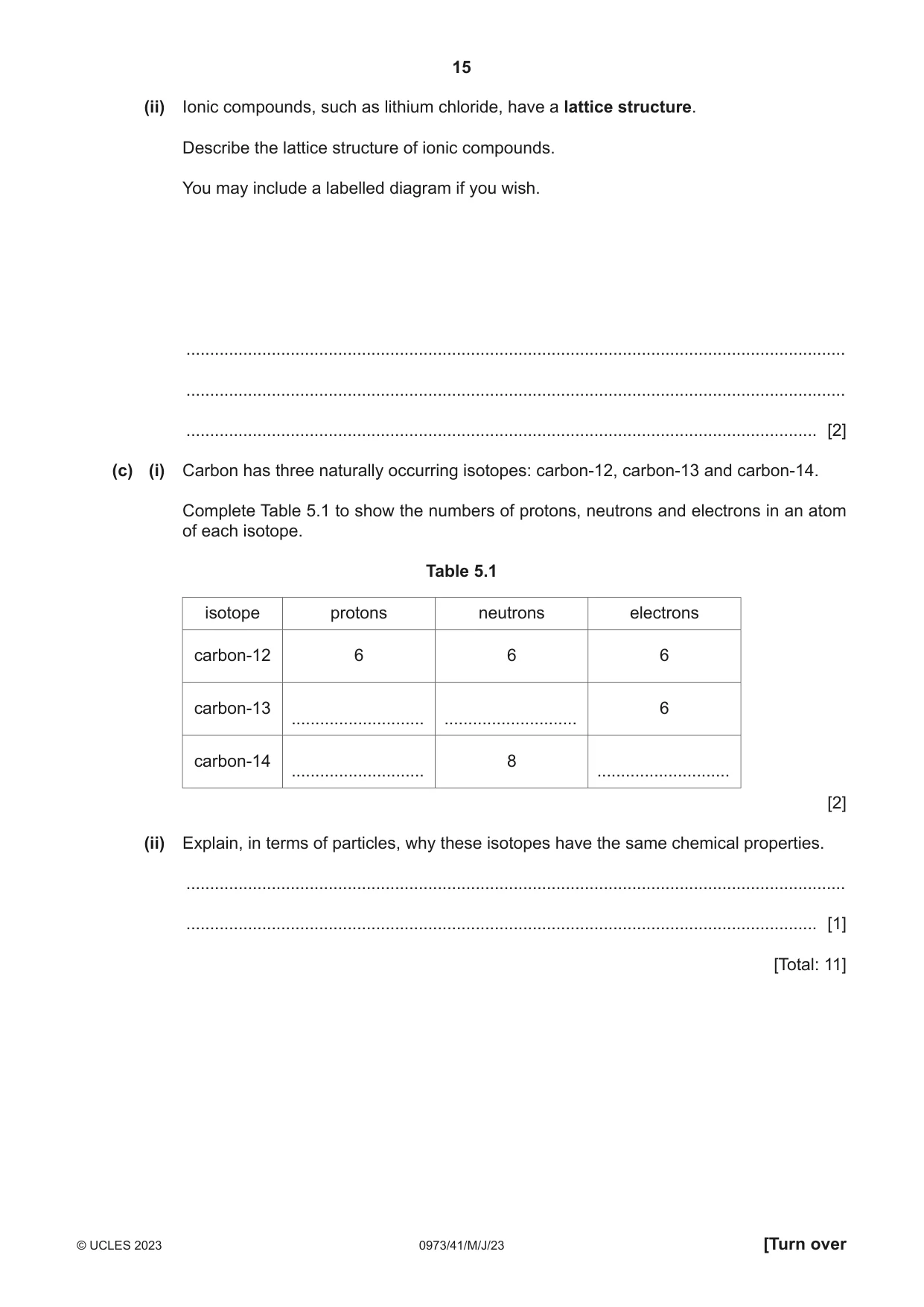 Cambridge IGCSE Sciences - Co-ordinated (9-1) 0973 2023 May/June Paper 4 · Variant 1 question paper, page 15 of 32