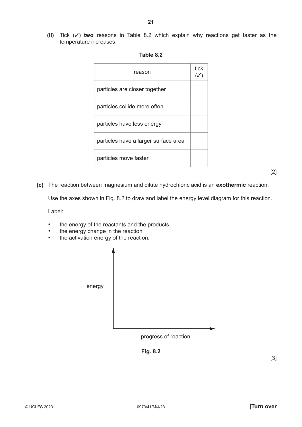 Cambridge IGCSE Sciences - Co-ordinated (9-1) 0973 2023 May/June Paper 4 · Variant 1 question paper, page 21 of 32