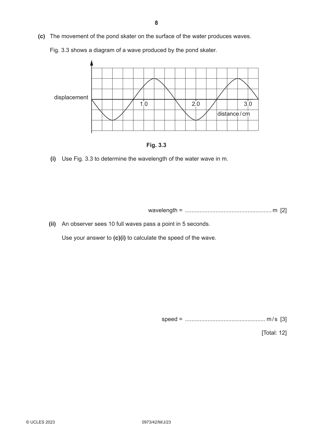 Cambridge IGCSE Sciences - Co-ordinated (9-1) 0973 2023 May/June Paper 4 · Variant 2 question paper, page 8 of 32