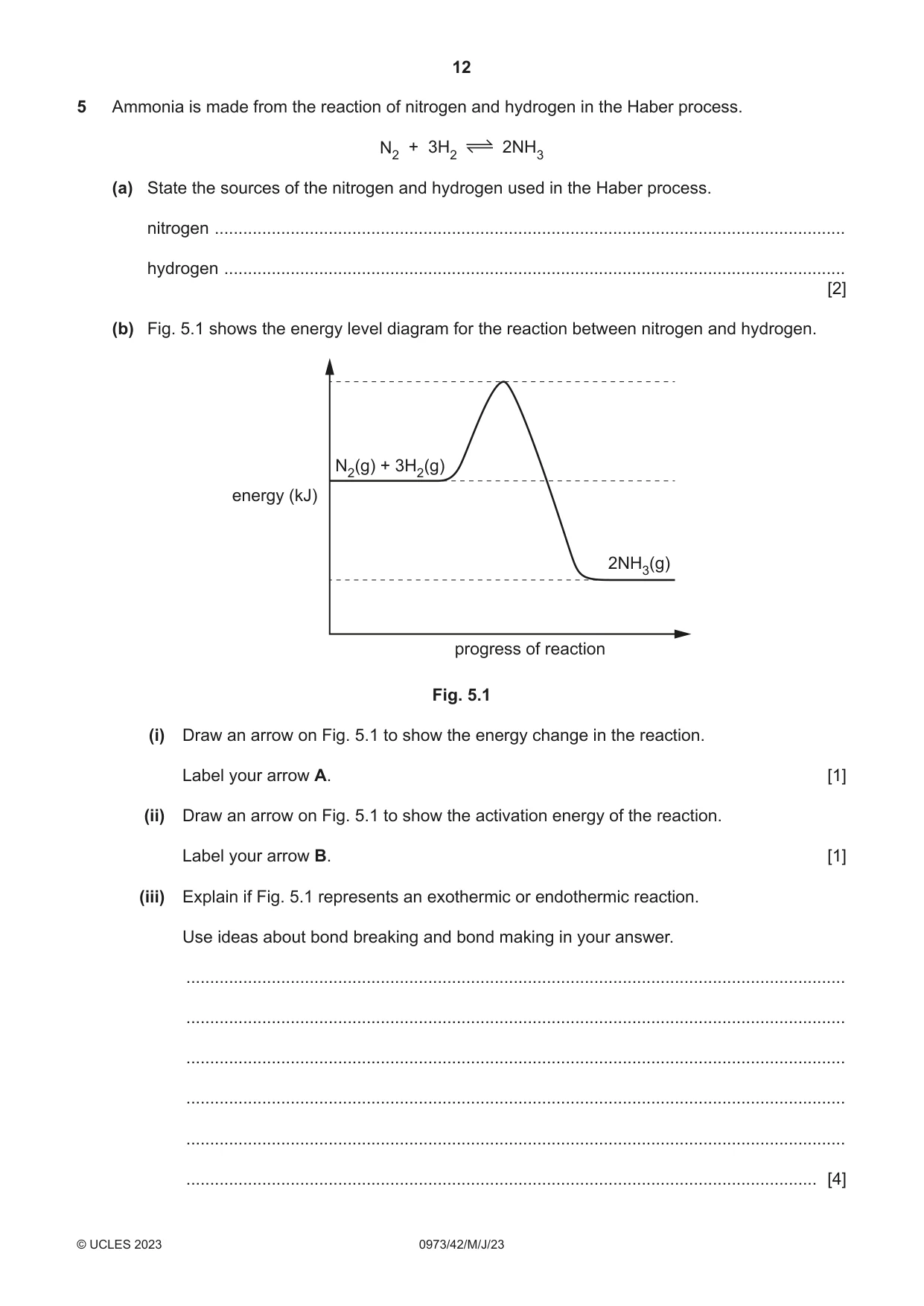 Cambridge IGCSE Sciences - Co-ordinated (9-1) 0973 2023 May/June Paper 4 · Variant 2 question paper, page 12 of 32