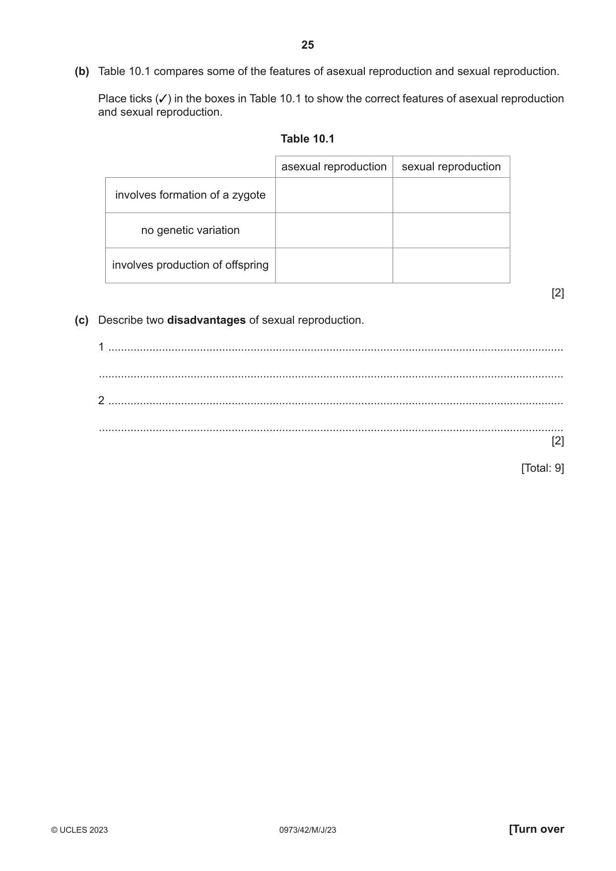 Cambridge IGCSE Sciences - Co-ordinated (9-1) 0973 2023 May/June Paper 4 · Variant 2 question paper, page 25 of 32